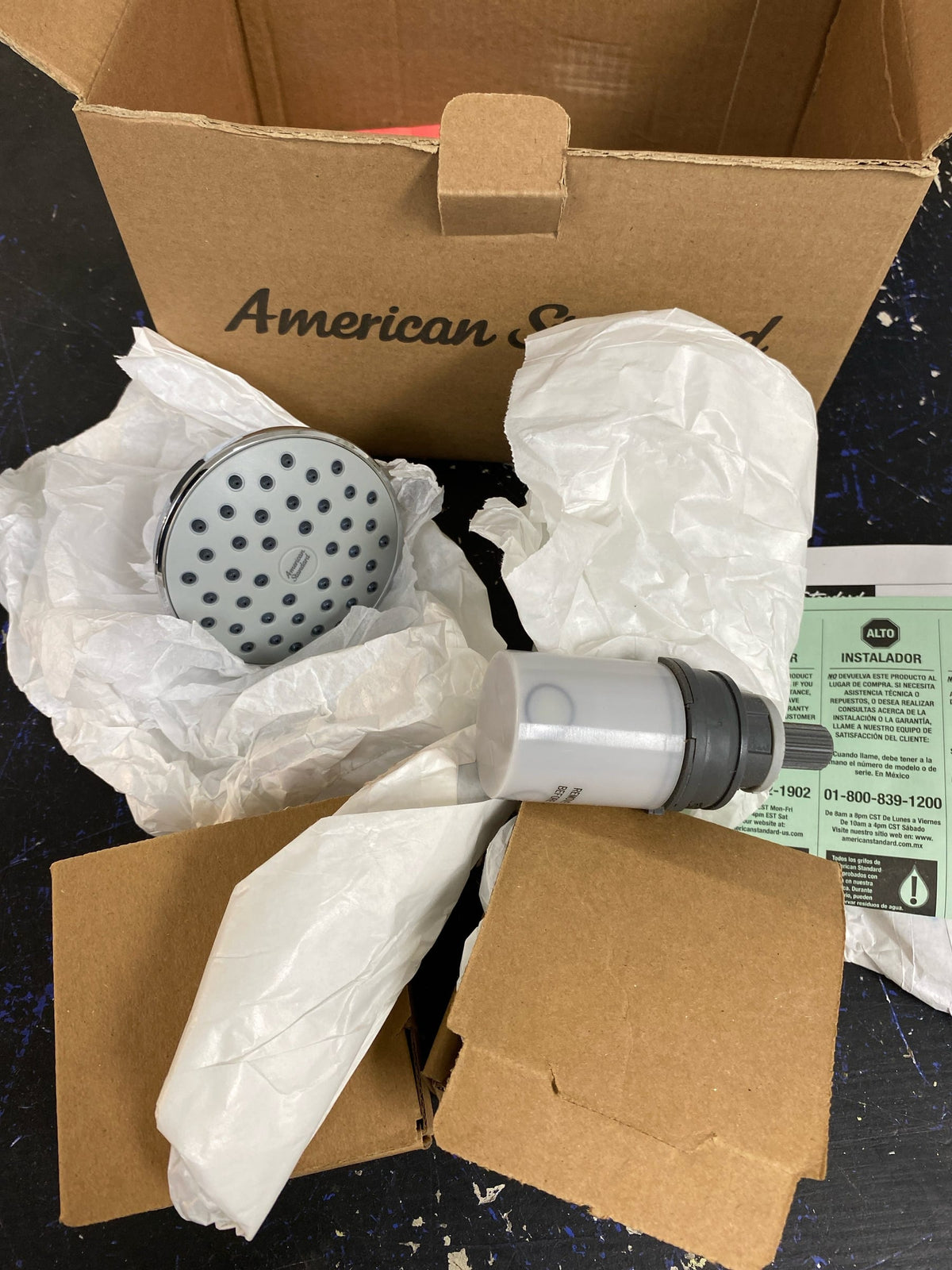 American Standard TU075508.002 Colony PRO Tub and Shower Trim Package with 1.75 GPM Single Function Shower Head - Polished Chrome