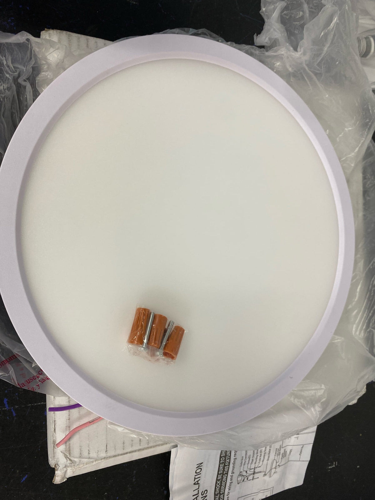 AFX EGRF12LAJD3WH Edge Round 12" Wide LED Flush Mount Drum Ceiling Fixture - White