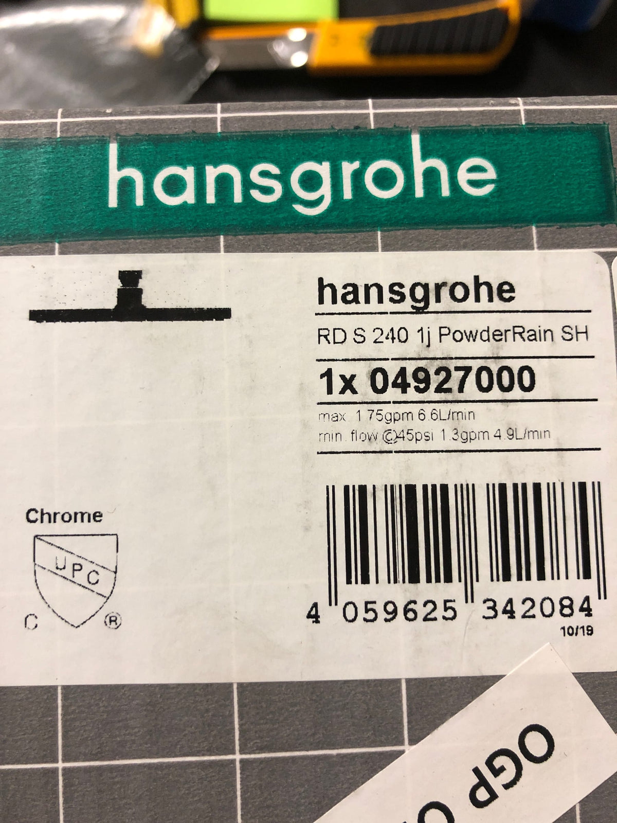 Hansgrohe 04927000 Raindance S 1.75 GPM Single Function Rain Shower Head with AirPower and QuickClean Technologies - Chrome