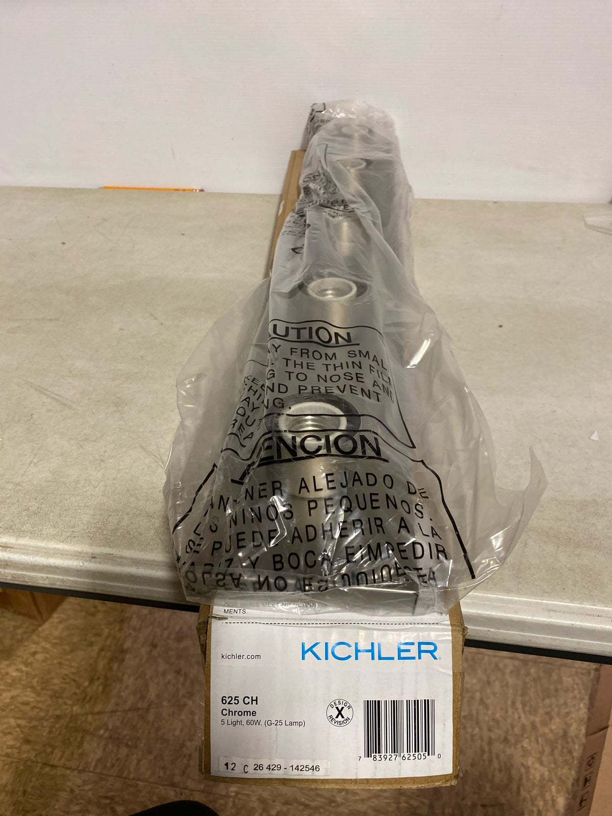 Kichler 625CH Bath & Vanity 30" Wide 5-Bulb Bathroom Lighting Fixture - Chrome