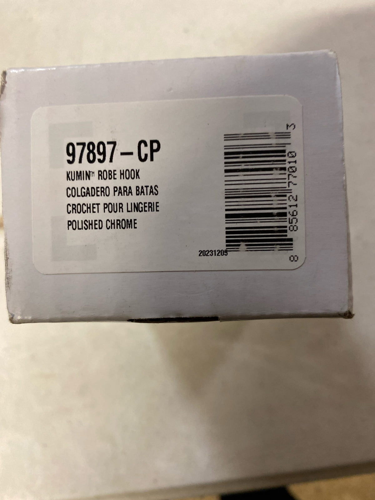 Kohler K-97897-CP Kumin Double Robe Hook - Polished Chrome