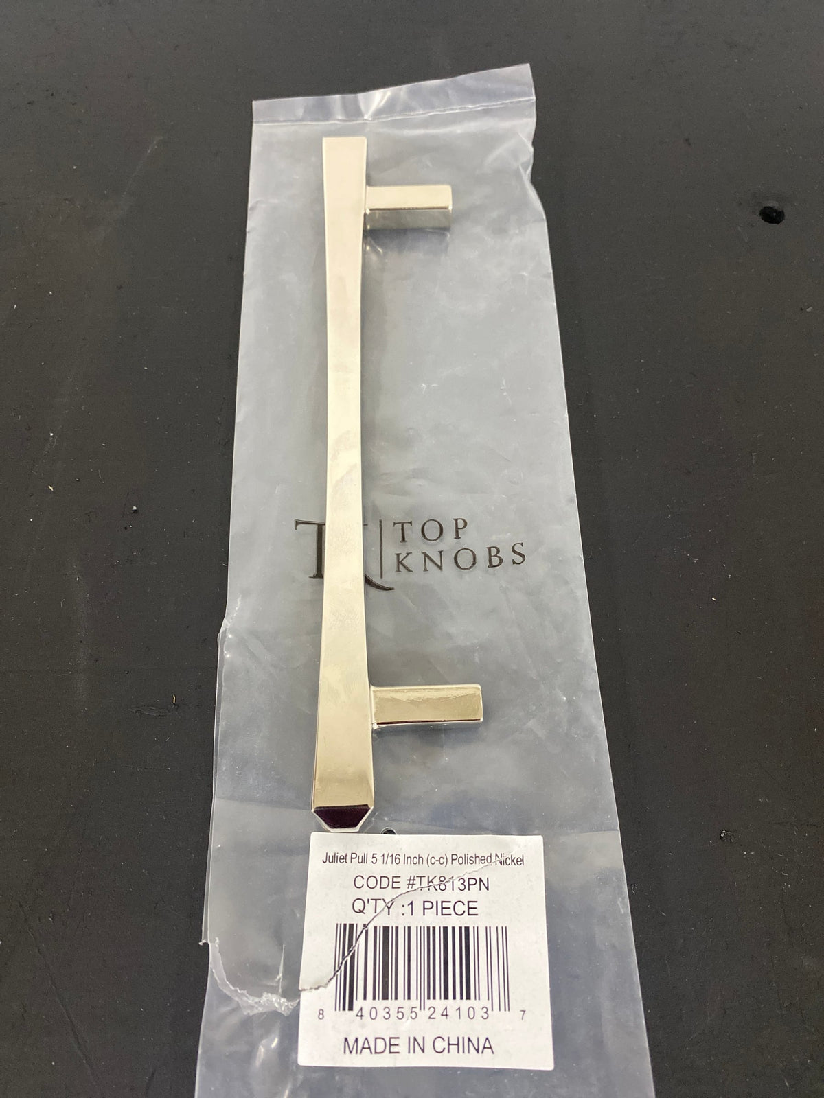 Top Knobs TK813PN Juliet 5-1/16" Inch Center to Center Bar Cabinet Pull from the Serene Series - Polished Nickel