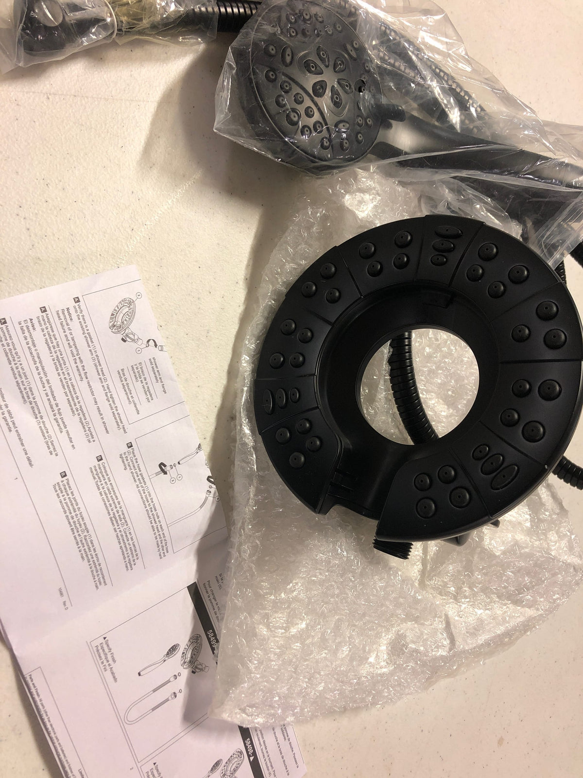 Delta 58499-BL Universal Showering Components 1.75 GPM Multi Function 2-in1 In2ition Shower Head and Hand Shower - Matte Black