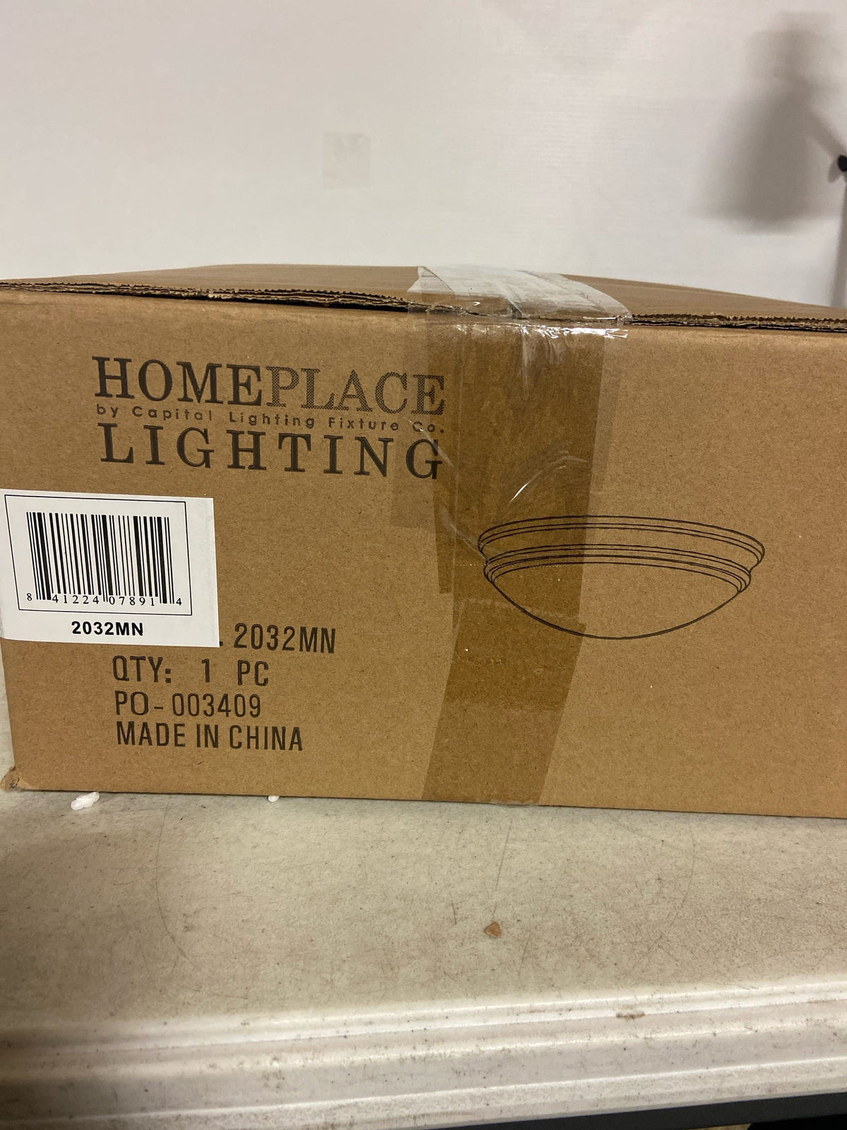 Capital Lighting 2032MN Hansen White Glass Flush Ceiling Light Fixture, 2-Light 120 Total Watts, 4" H x 13" W, Matte Nickel