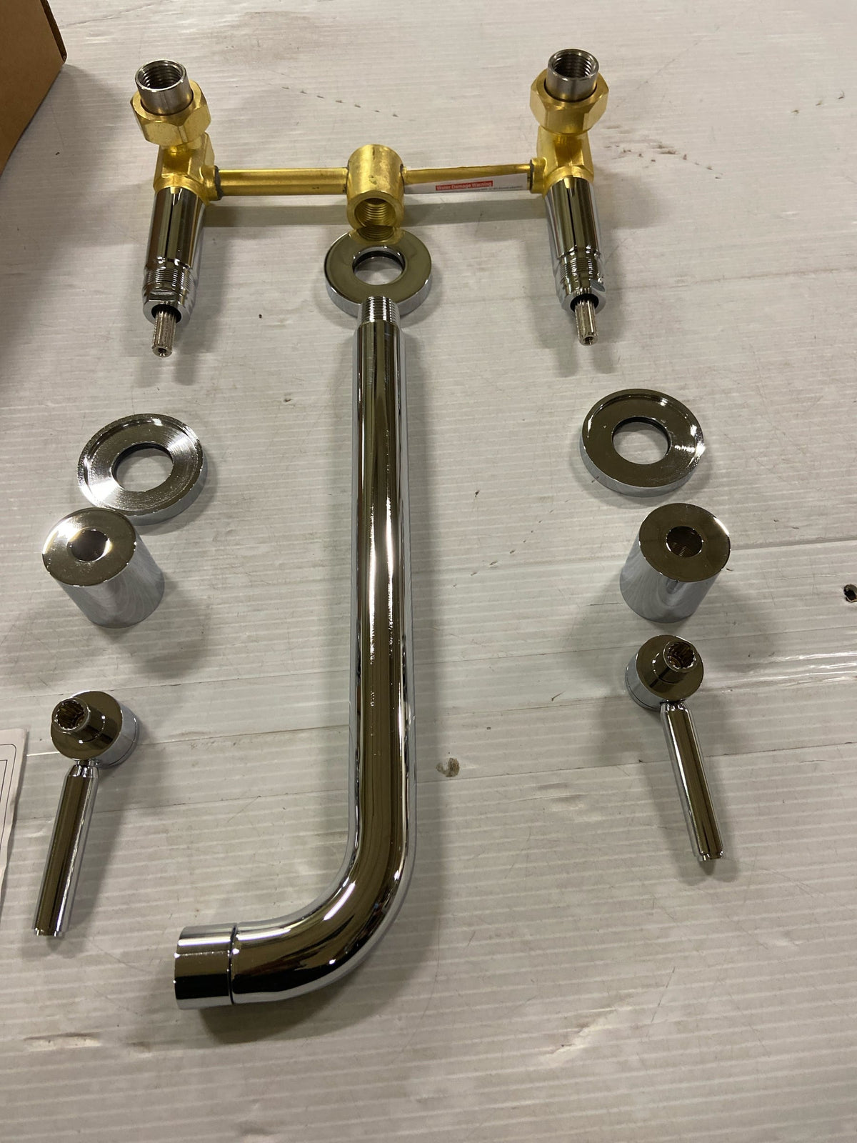 Kingston Brass KS8021DL Concord Wall Mounted Roman Tub Filler - Polished Chrome