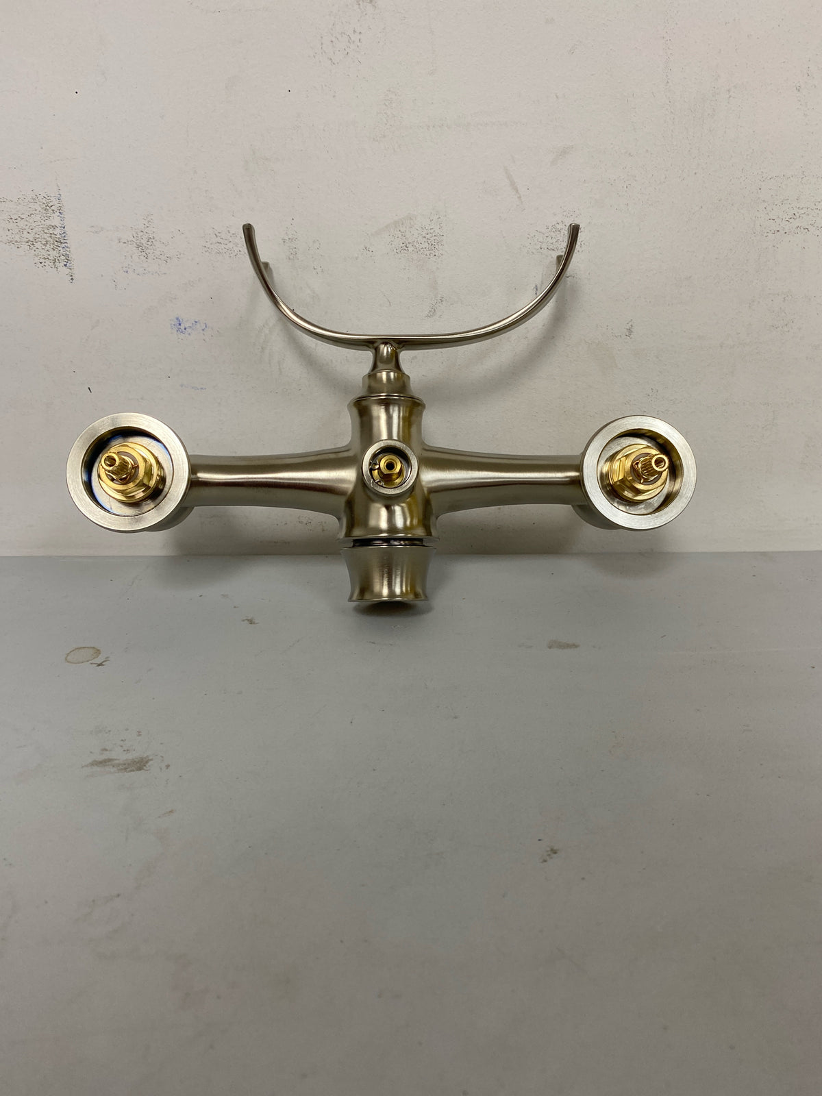 Brizo T70210-BNLHP Wall, Deck or Floor Mount Two Handle Tub Filler Body Assembly - Less Riser/Unions, Trim Kit and Handles - Brilliance Brushed Nickel