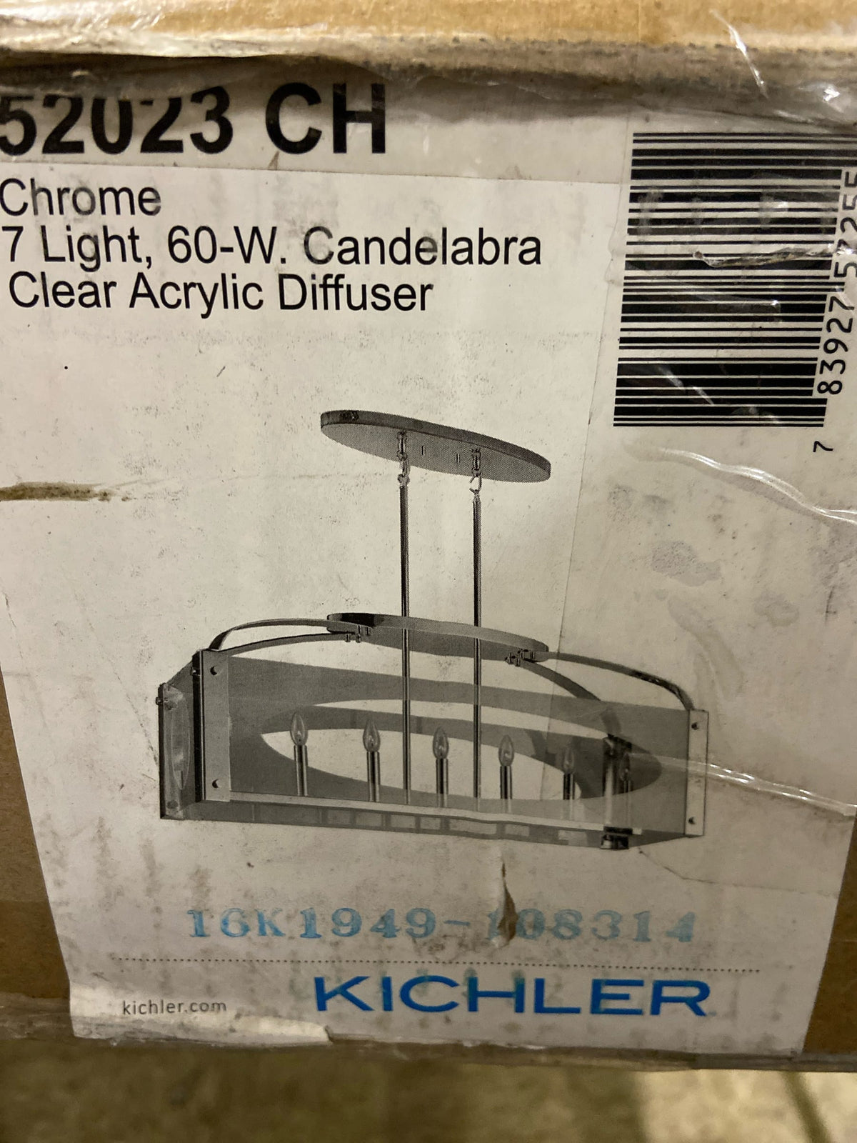 Kichler Pytel 7 Lt Chandelier Chrome
