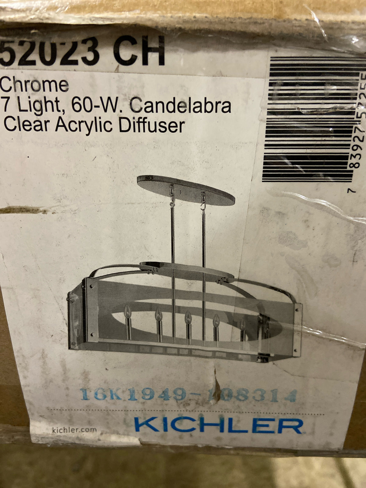 Kichler Pytel 7 Lt Chandelier Chrome