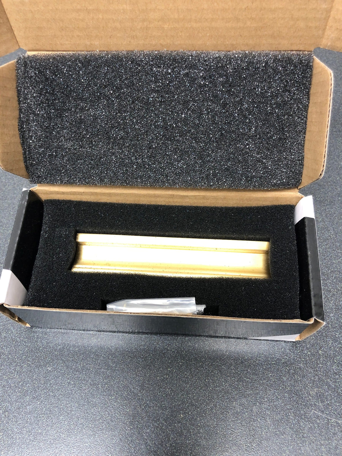 Alno A965-35-SB Linear 3-1/2" Center to Center Flush Mount Rectangular Cabinet Handle / Drawer Pull - Satin Brass