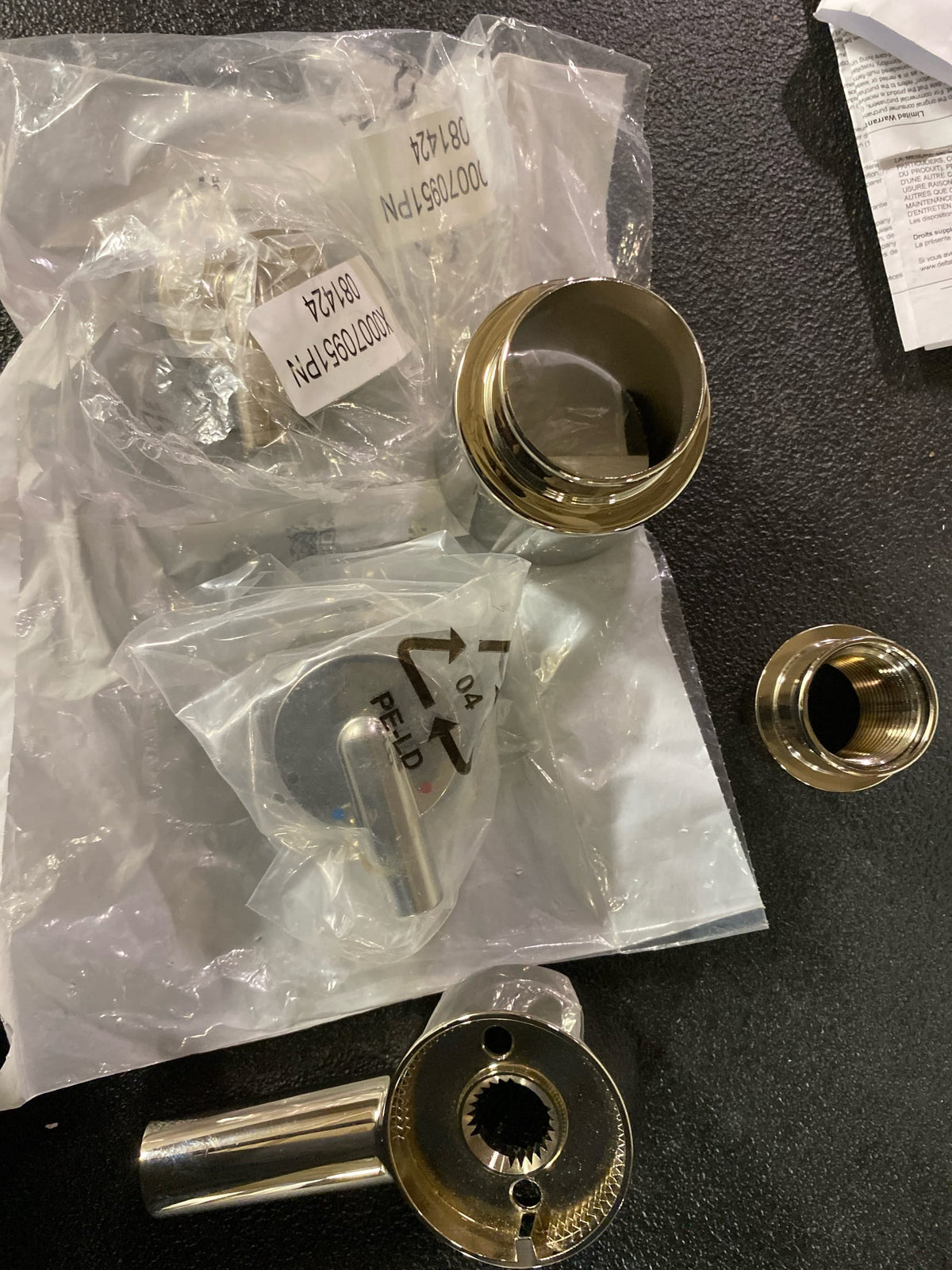 Delta T27859-PN Trinsic 17 Series Pressure Balanced Valve Trim with Integrated Volume Control and 3 Function Diverter for Two Shower Applications - Less Rough-In - Brilliance Polished Nickel