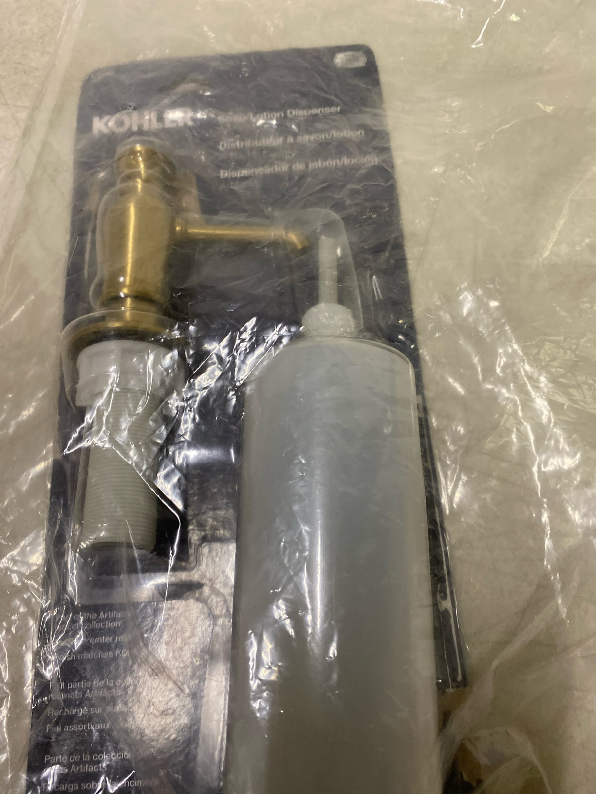 Kohler Artifacts K-35759-2MB Kitchen Counter Sink Soap Dispenser Moderne Brass