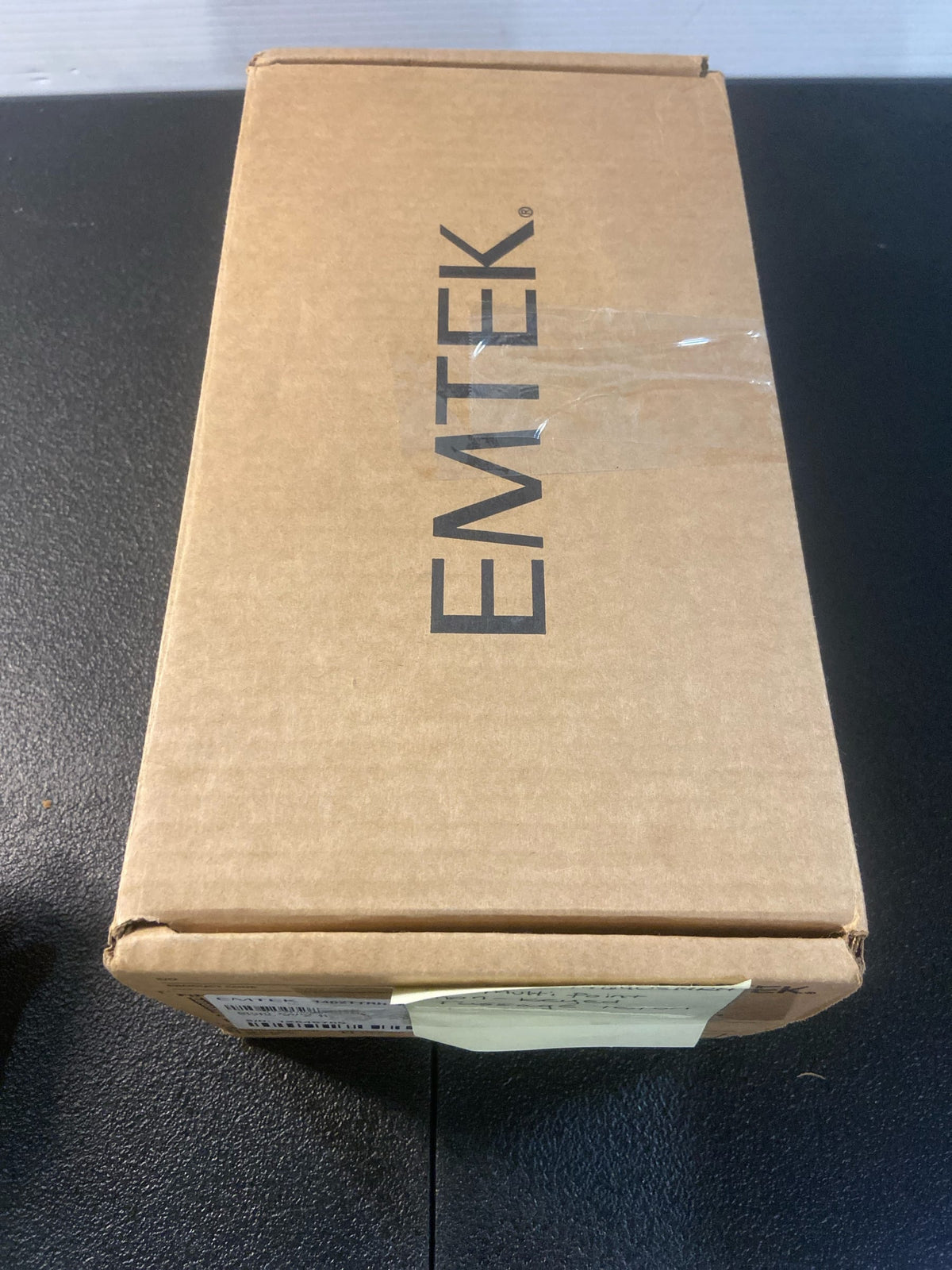 Emtek 1464US19RH Sandcast Bronze Door Configuration 4 Patio Multi Point Trim Lever Set with American Cylinder Above Handle - Flat Black Non-Keyed Passage Teton Lever