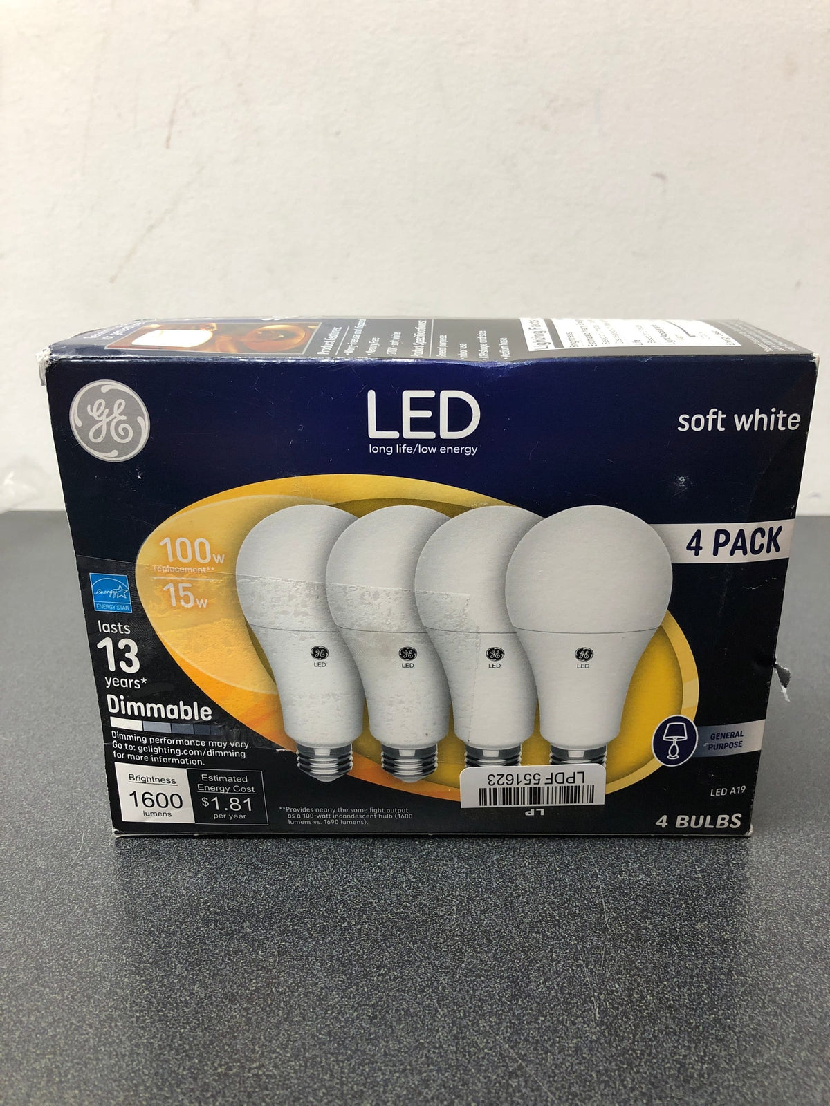 Ge 100w 4pk sw aline led bulb
