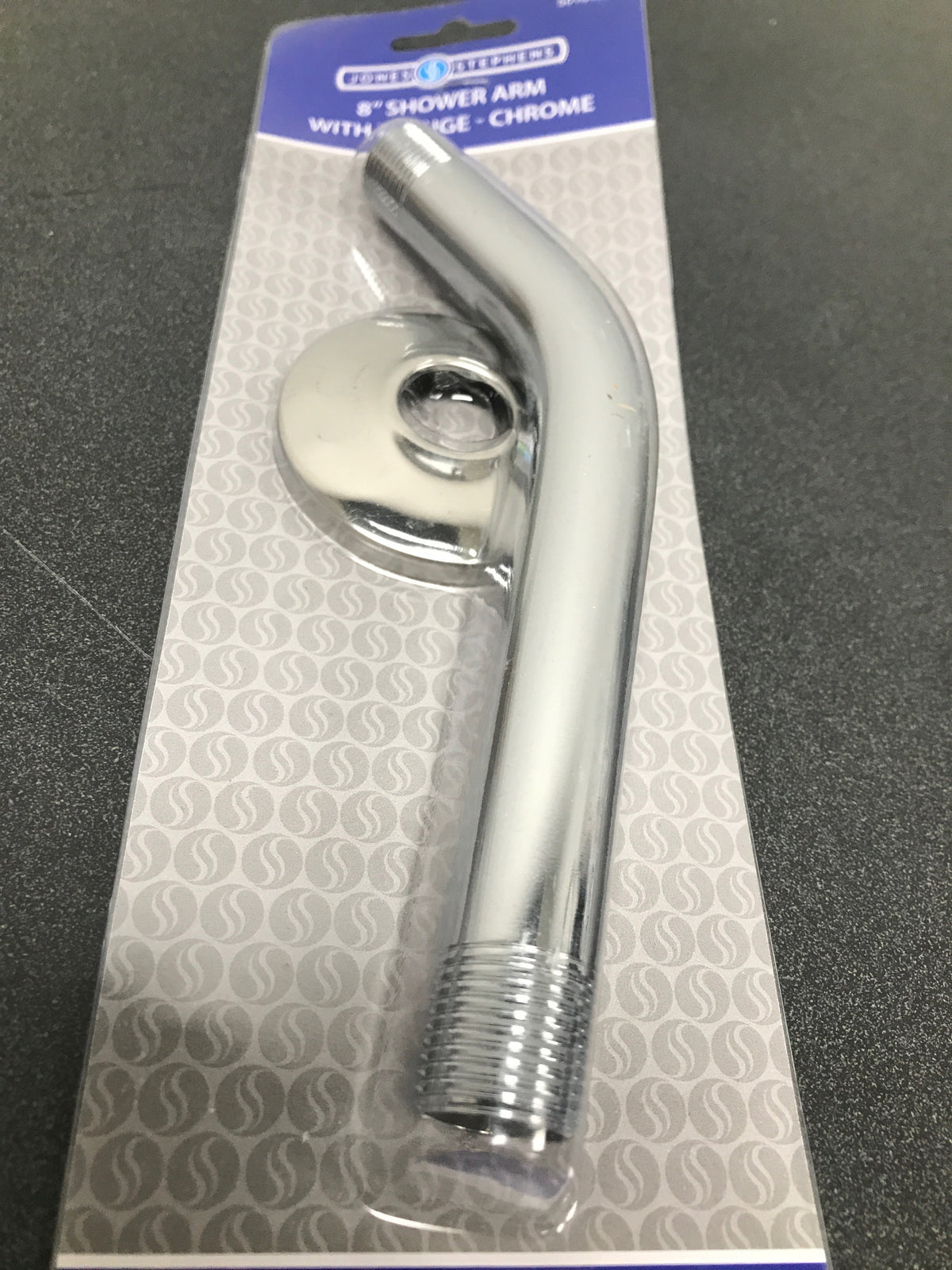Jones Stephens 143709 8 SHWR ARM W/ FLG CP - Chrome Plated