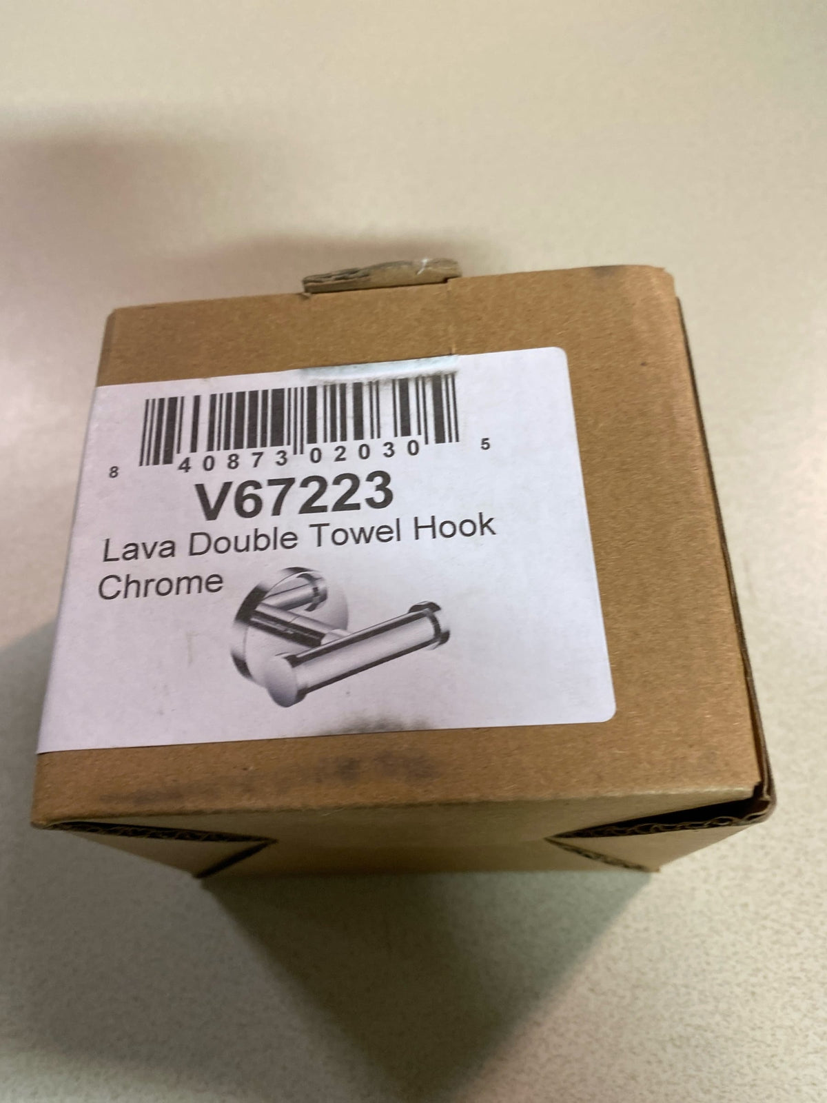 ICO Bath V67223 Lava Double Robe Hook - Chrome