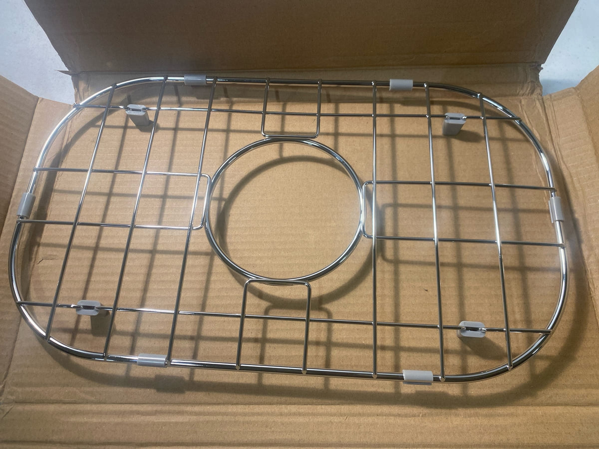 Mirabelle MIRG1219 17-1/6" X 10-1/6" Stainless Steel Basin Rack with Protective Bumpers and Feet