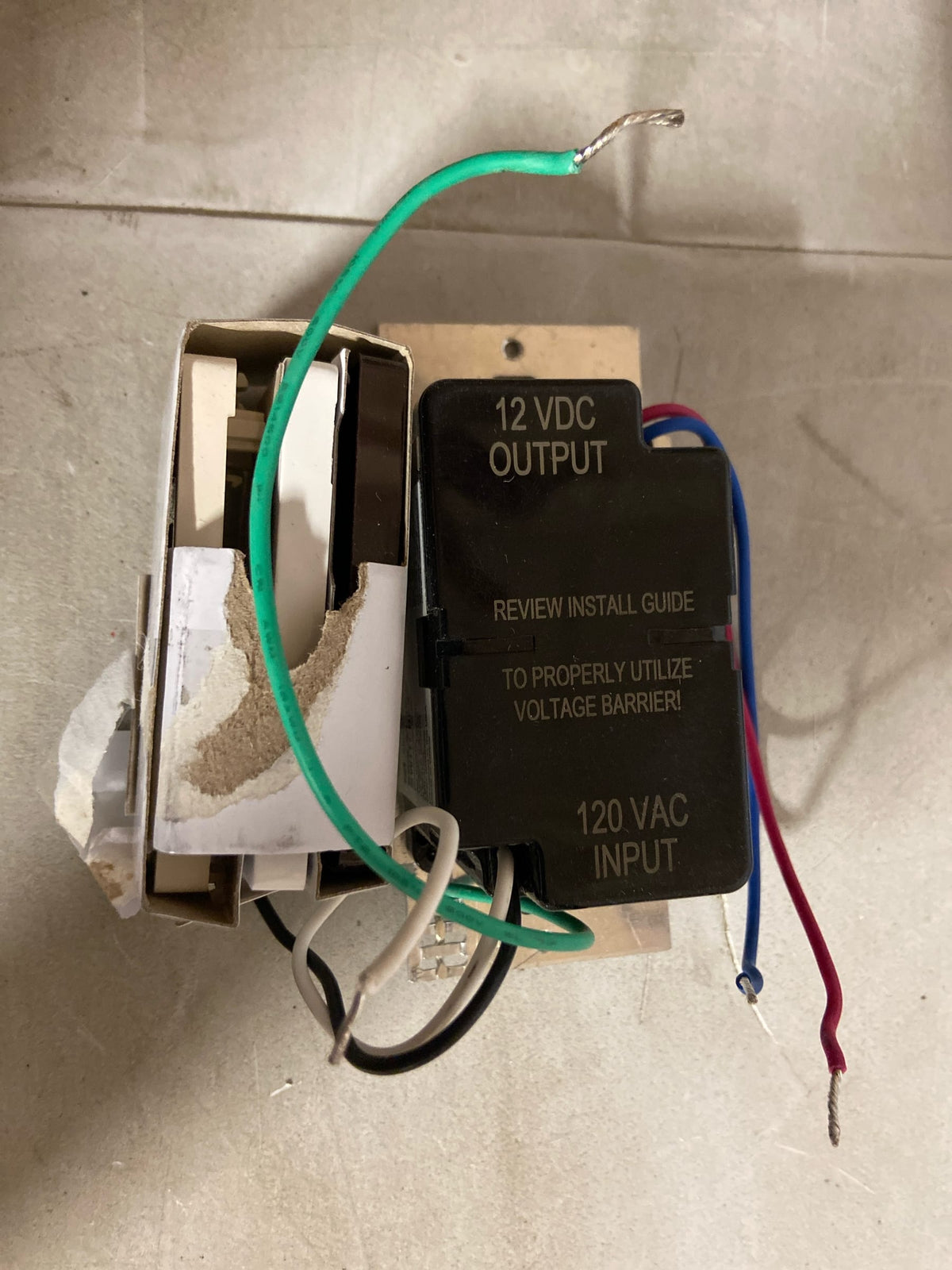 American Lighting SWX-60-12 60W 12V LED Dimmer Switch & Power Supply for Tape Lights, White