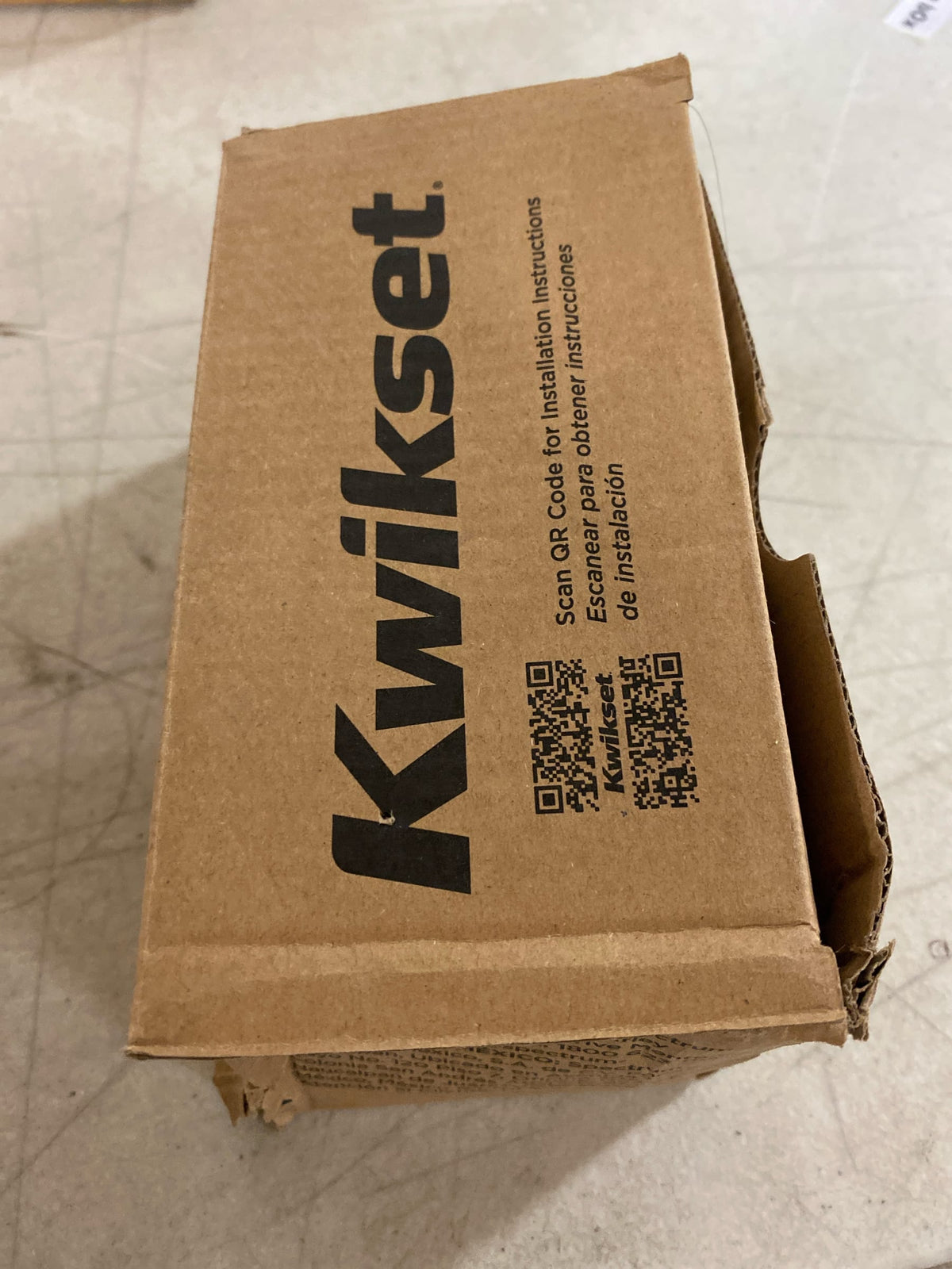 Kwikset tustin lever half dummy in bright brass