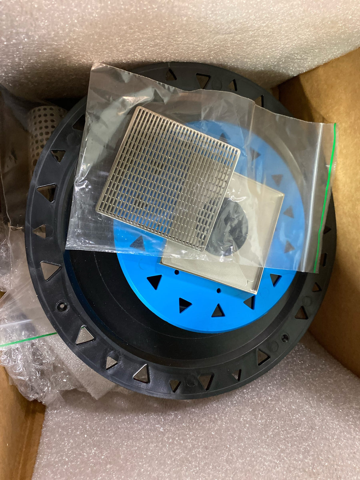4"x4"WDB4 CmpltKit W/WdgeWirePlt-PS W/ABS BndFlange Drain2, 3", 4" OUTLT