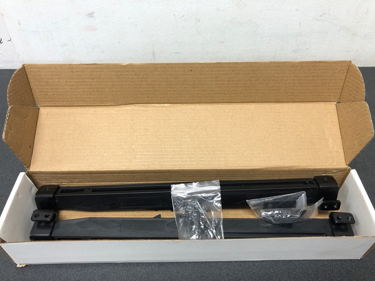 Miseno MBDH1195BK 12-11/16" Soft Close Barn Door Hardware Kit - Black