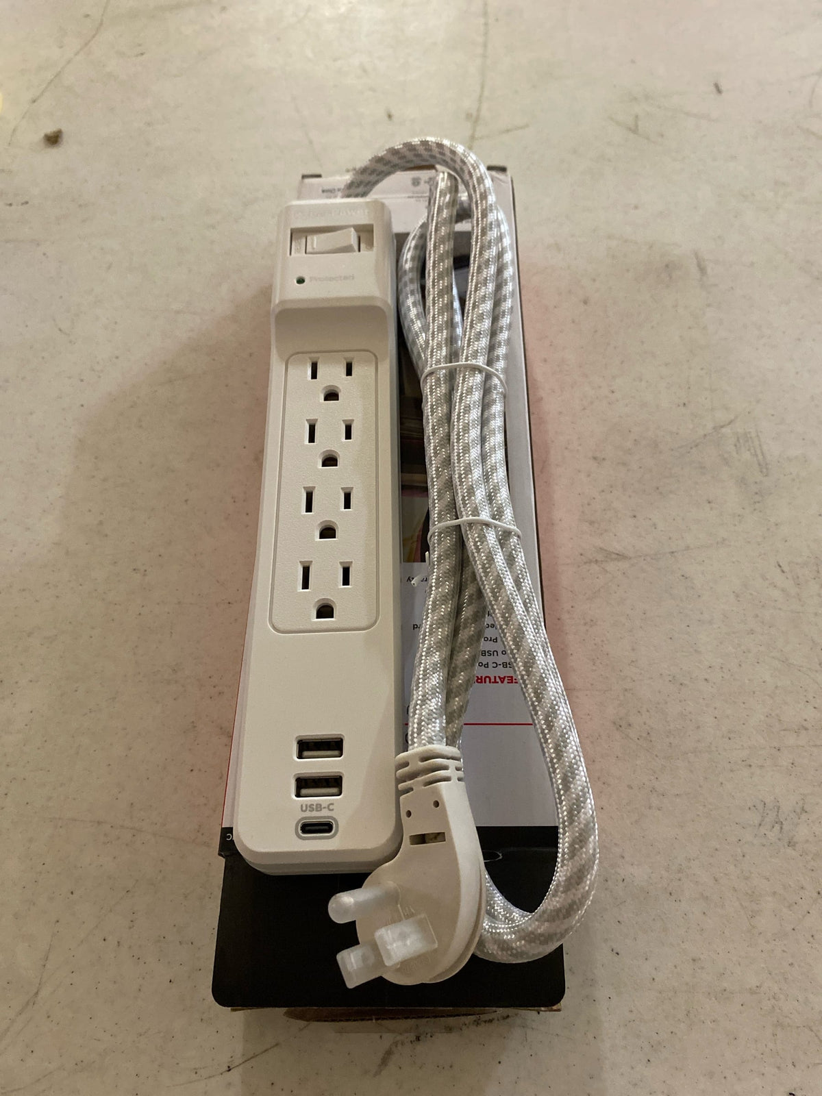 Cyberpower P405UC 5 ft. 2 USB-A, 1 USB-C 1500J 4-Outlet Surge Protector
