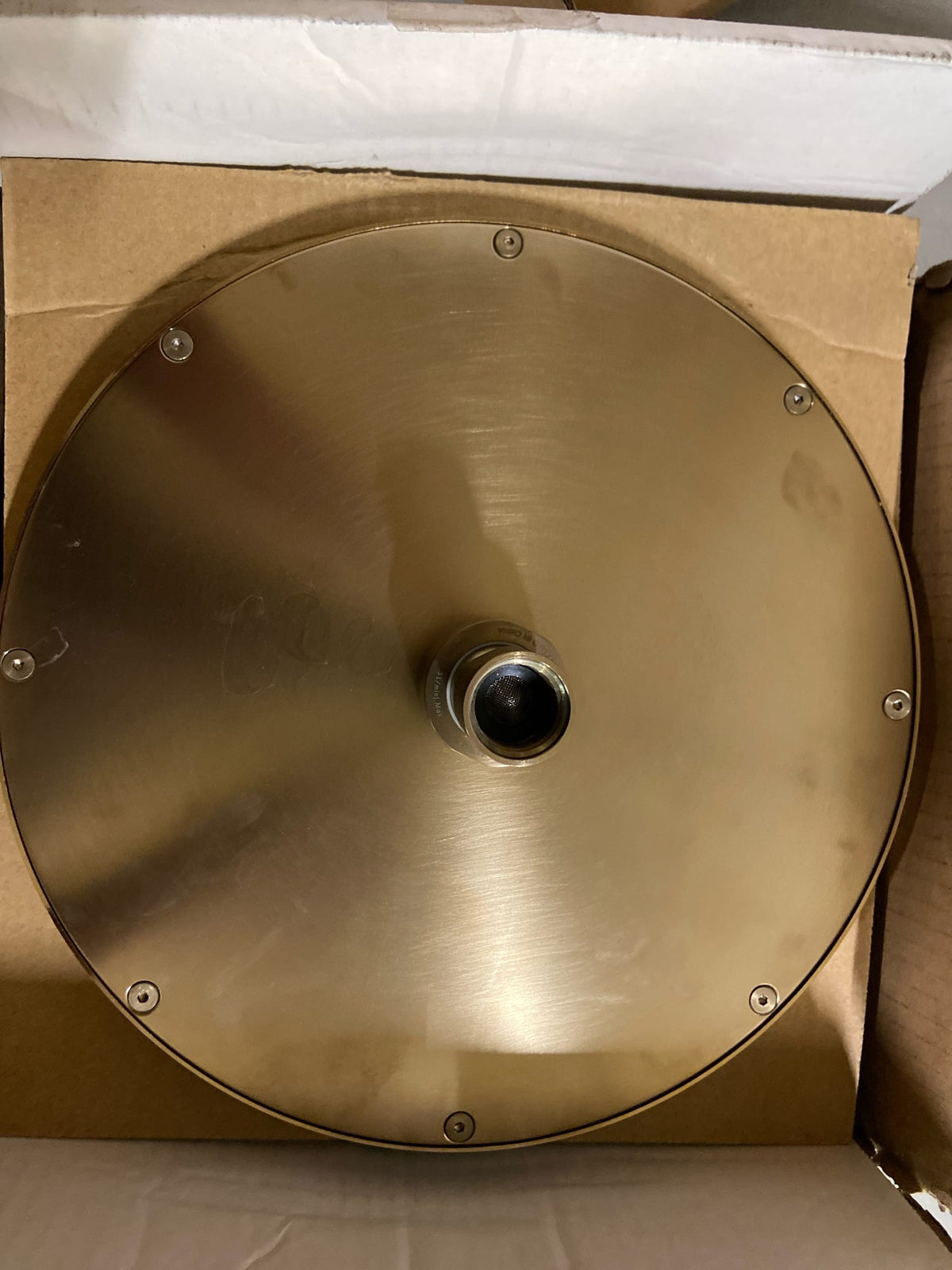 Kohler 13689-BV Contemporary Round 10" single-function rainhead, 2.5 gpm, Vibrant Brushed Bronze