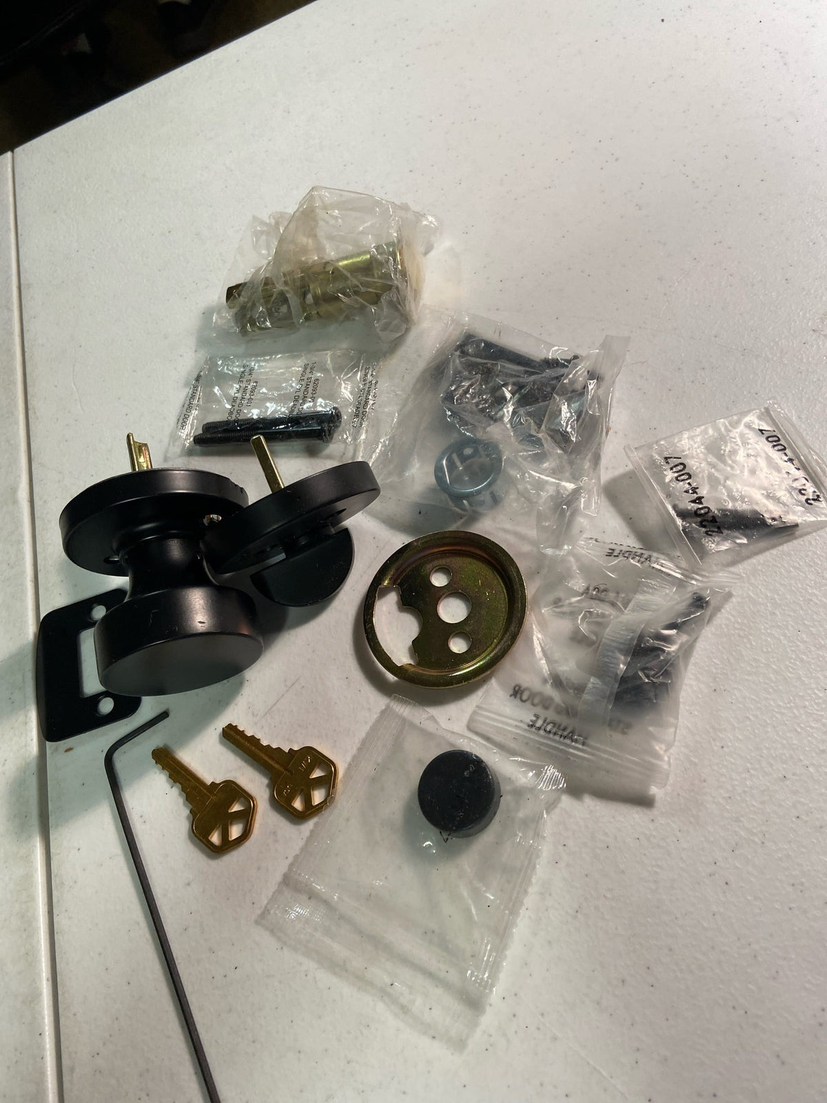 Kwikset Pismo Single Cylinder Interior Pack with Round Rose - Iron Black