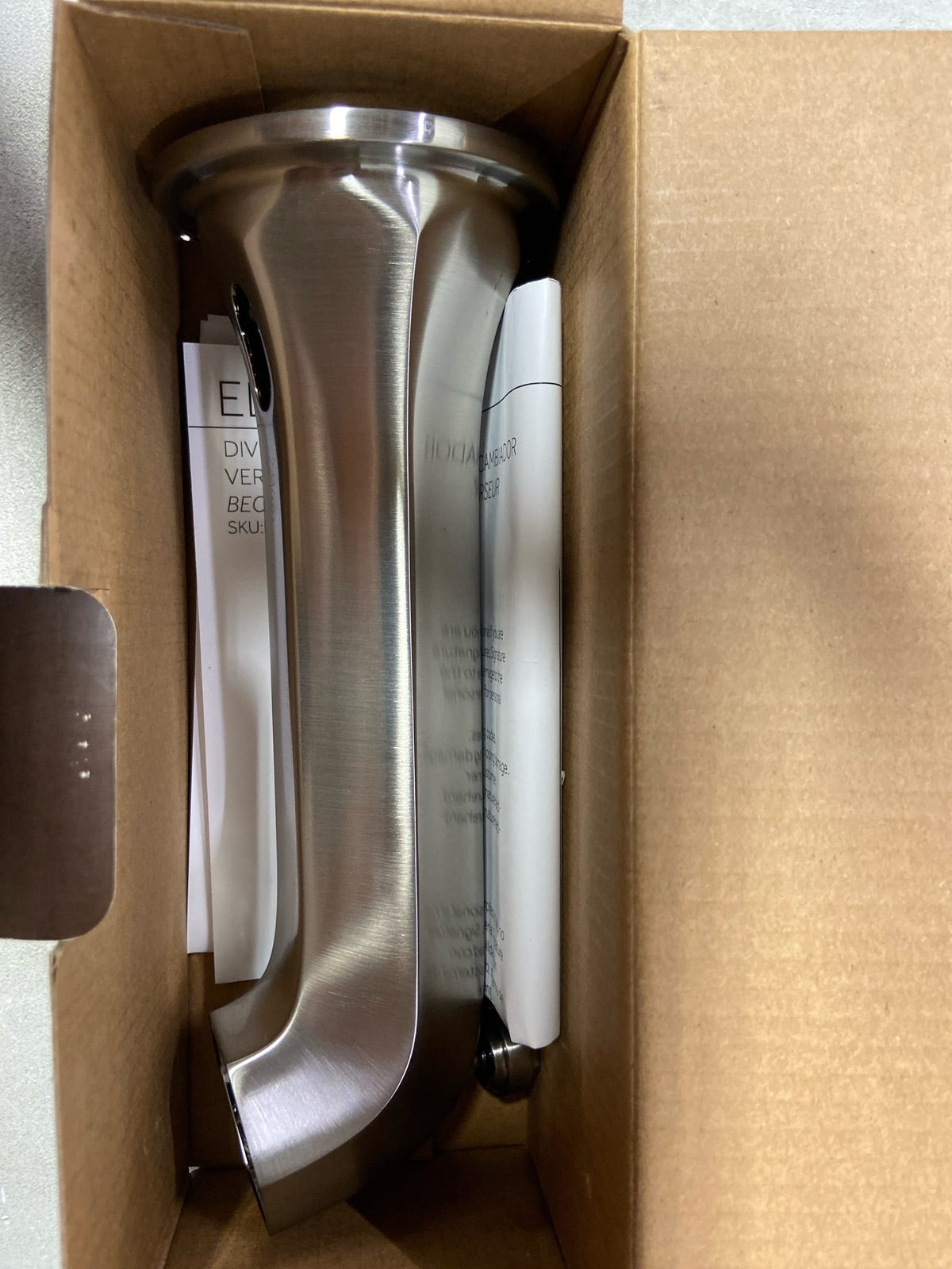 Signature Hardware SHEL441011BN Elita 7" Integrated Diverter Tub Spout - Brushed Nickel