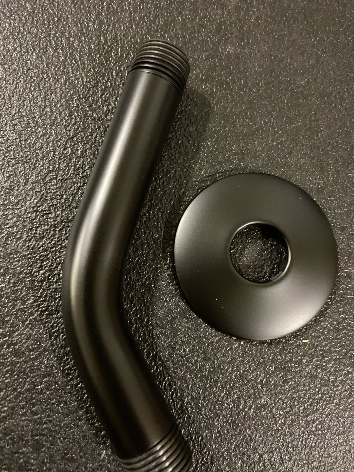Design House 841486 Shower Arm with Escutcheon, Matte Black