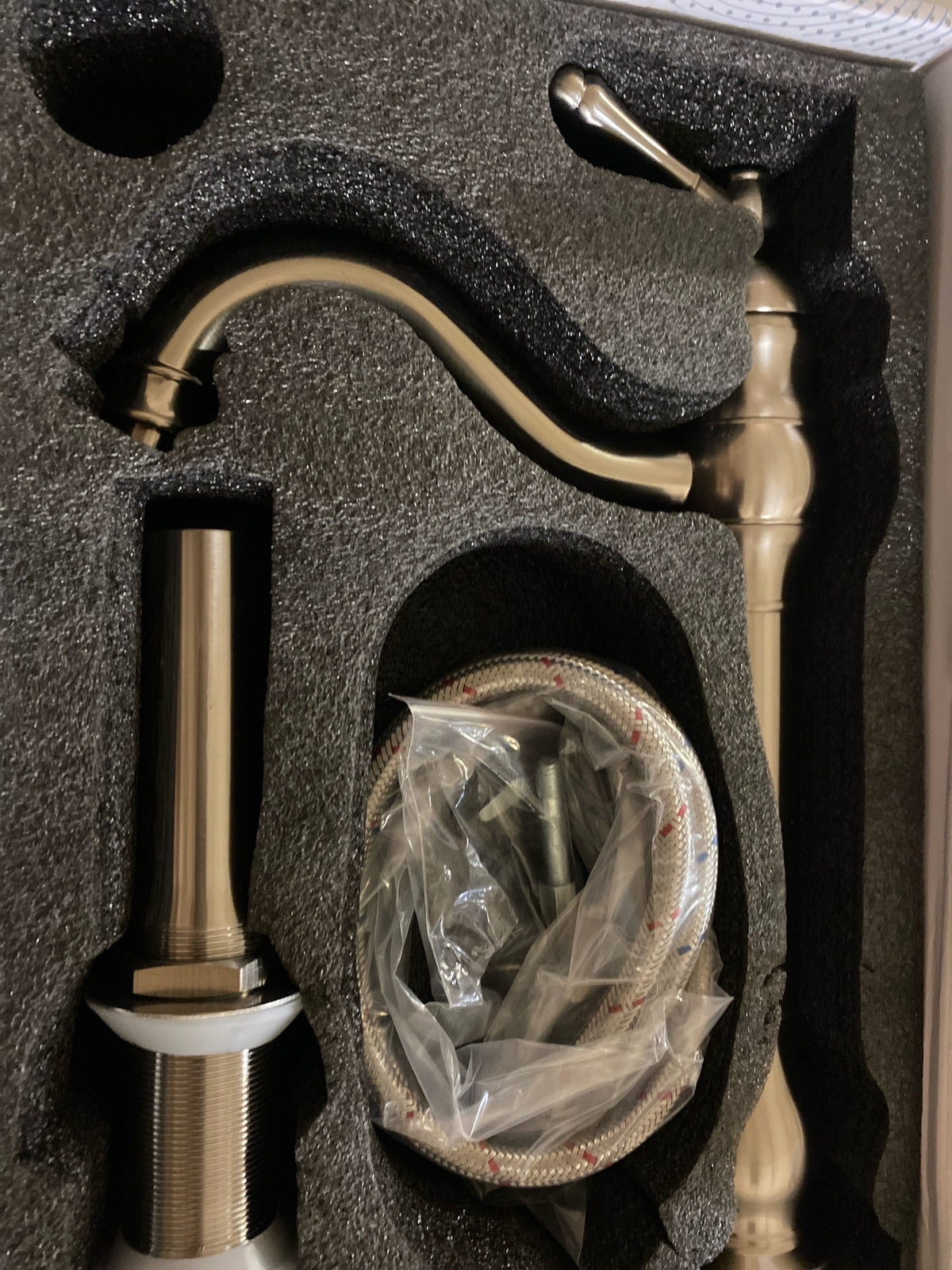 Bwe A-99310-Nickel Waterfall Single Hole Single-Handle Vessel Bathroom Faucet With Pop-up Drain Assembly in Brushed Nickel