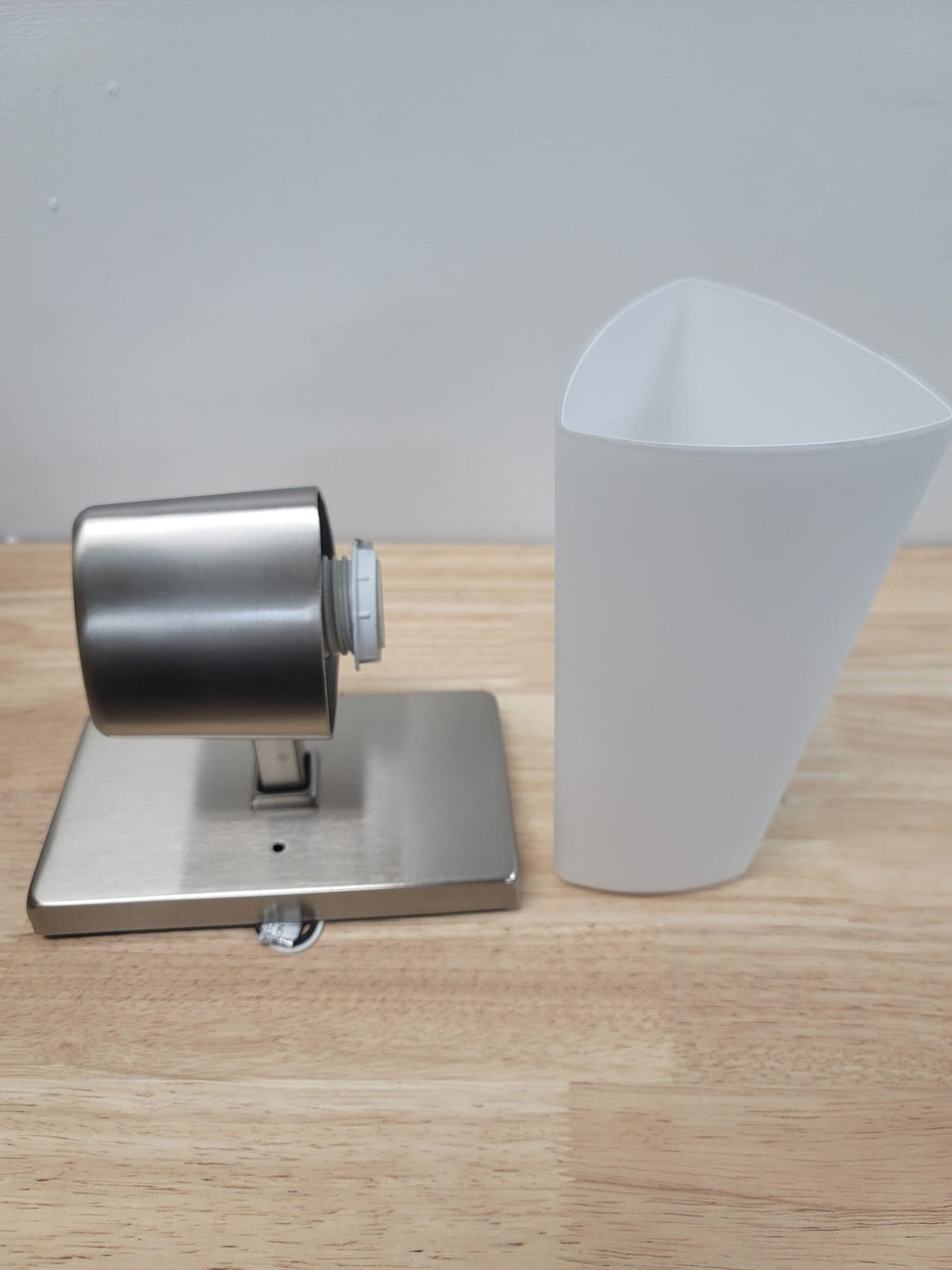 Progress Lighting P300061-009 Zura Single Light 4-1/2" Wide Bathroom Sconce with Etched Opal Glass Shade - Brushed Nickel