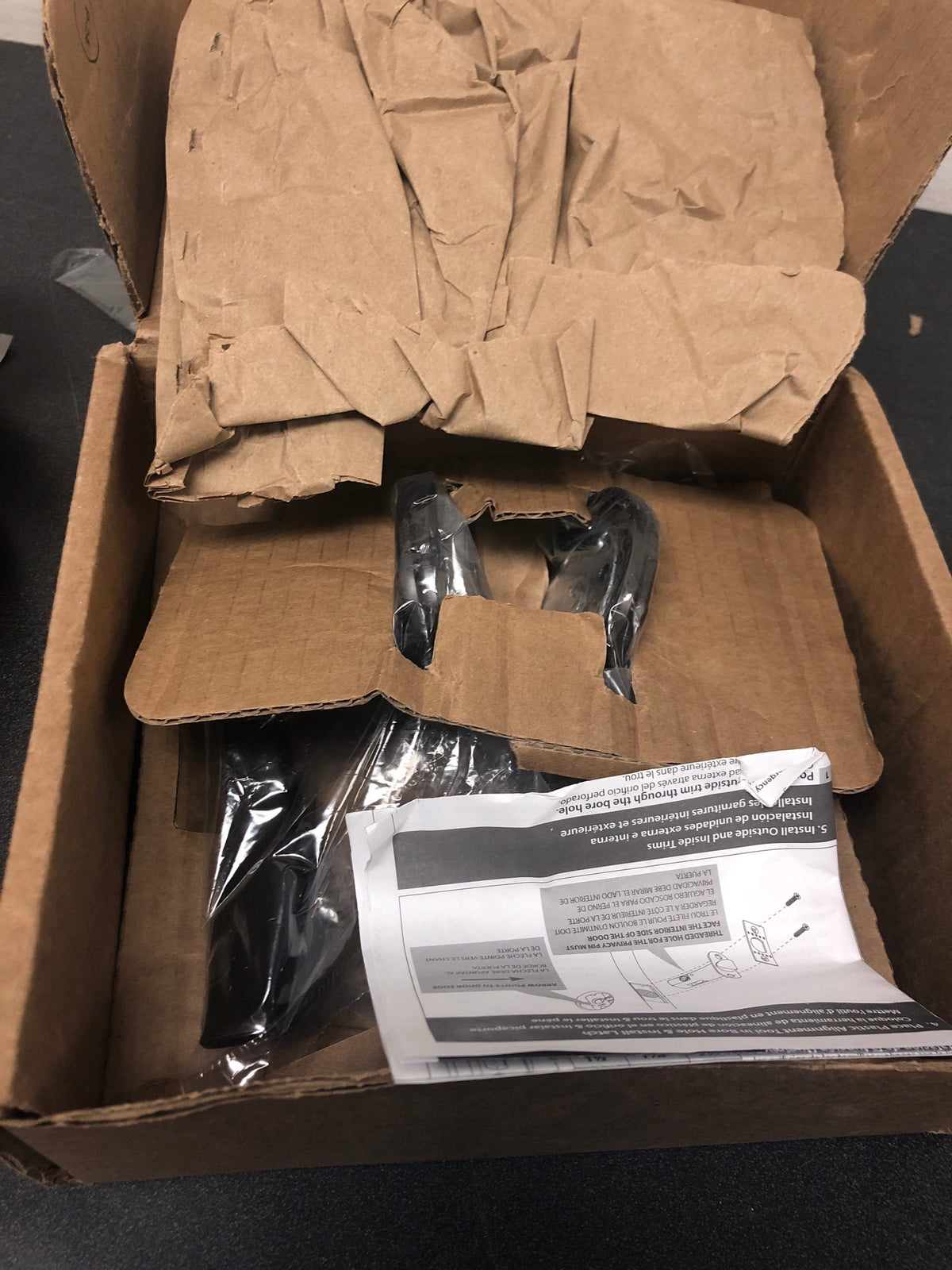 Emtek 805ENUS10B Elan Reversible Non-Turning Two-Sided Dummy Door Lever Set from the Designer Brass Collection - Oil Rubbed Bronze