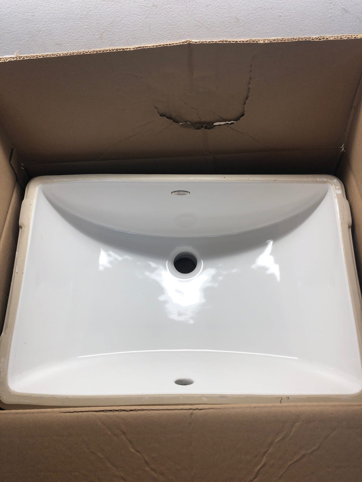 American Standard 0614300.020 Studio 18-1/4" Undermount Porcelain Bathroom Sink - White