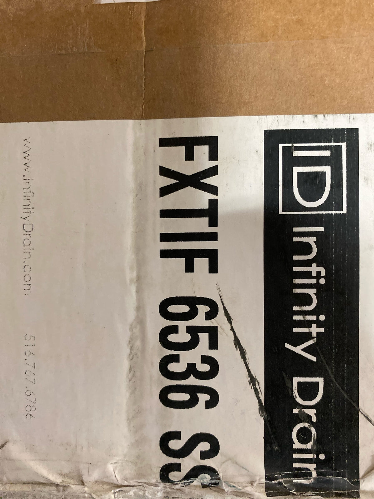 Infinity Drain FXLTIF 6536 SS 36" FX Low Profile Series Complete Kit with Tile Insert Frame in Satin Stainless