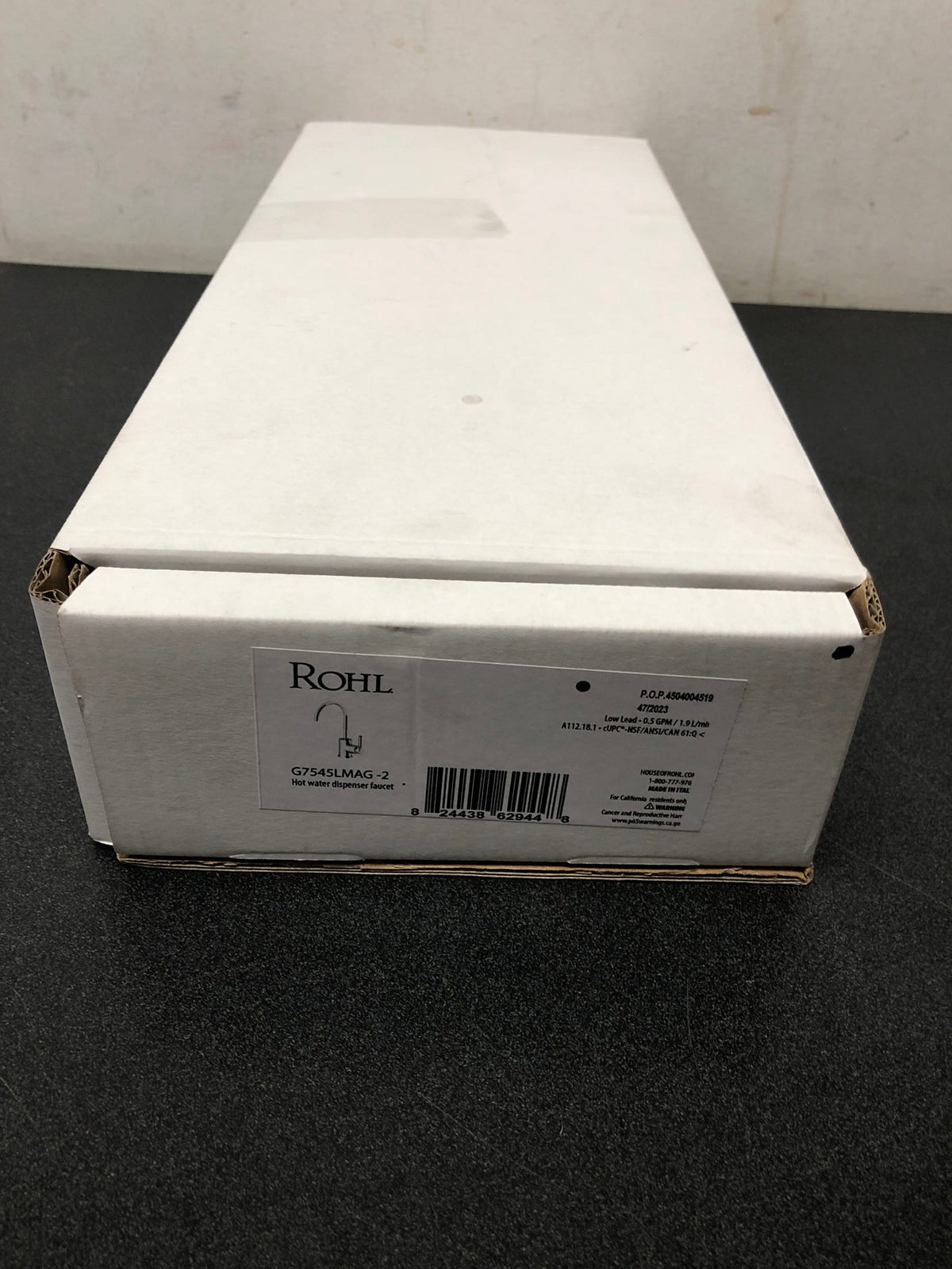 Rohl G7545LMAG-2 Lux 0.5 GPM Hot Water Dispenser - Antique Gold