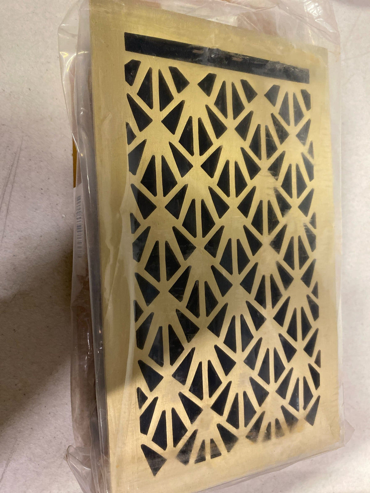 Signature Hardware 482004 Alexey Brass Floor Register - 6" x 10" - Brushed Brass