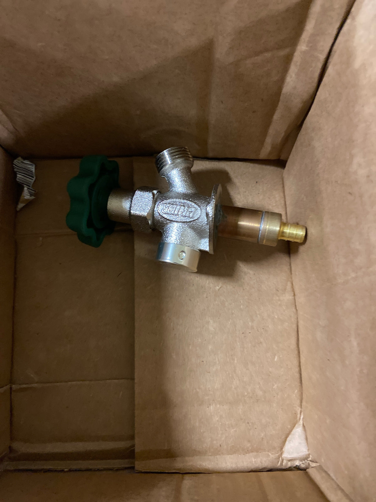 Prier Products P-164XCC 1/2" Crimp PEX Handle-Operated Freezeless Residential Wall Hydrant - Satin Nickel
