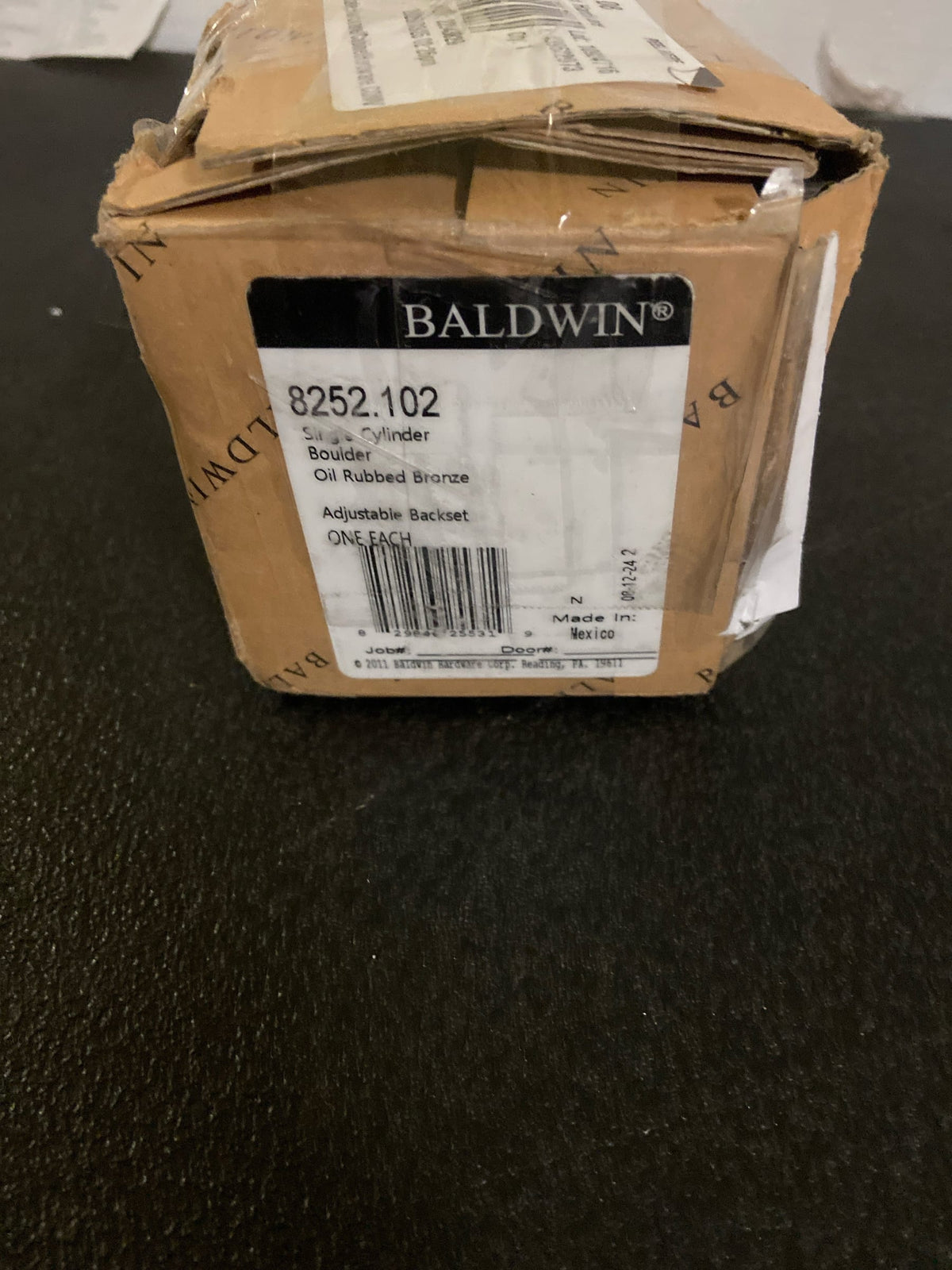Baldwin 8252102 Boulder Arched Single Cylinder Deadbolt from the Images Collection - Oil Rubbed Bronze