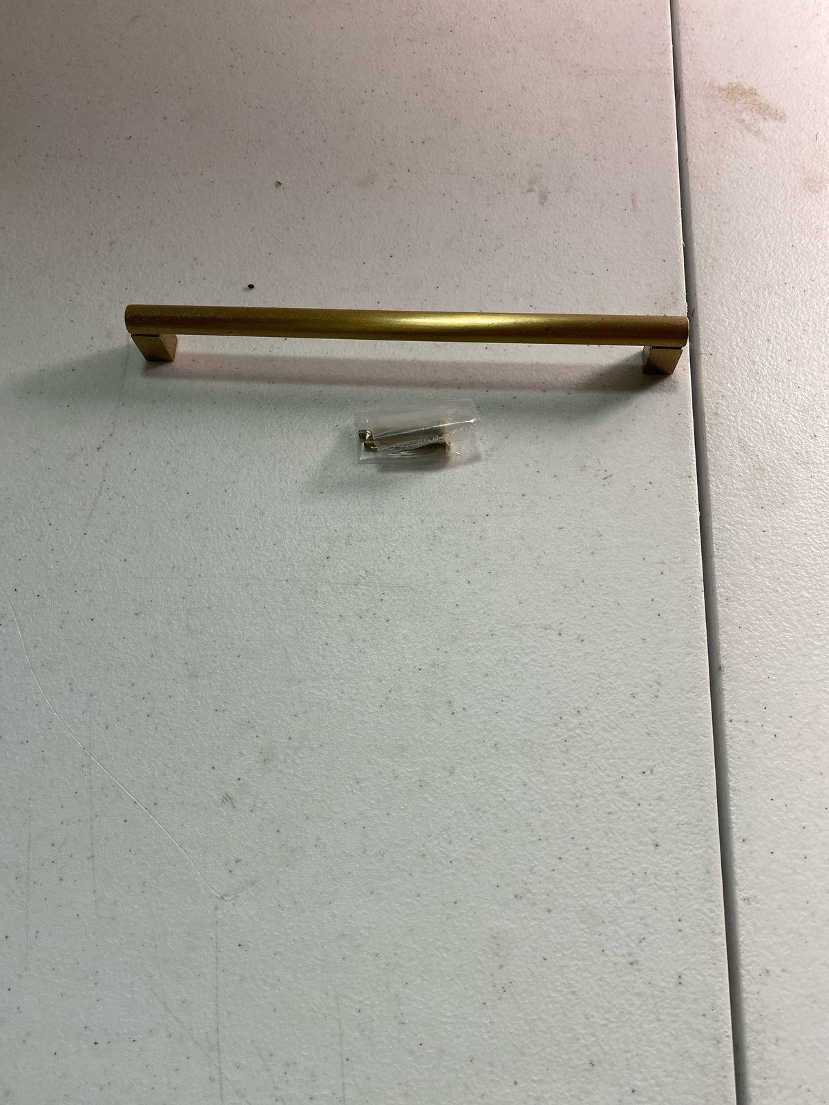 Alno A430-8-SB Vogue 8" Center to Center Modern Luxe Solid Brass Cabinet Handle / Drawer Pull - Satin Brass