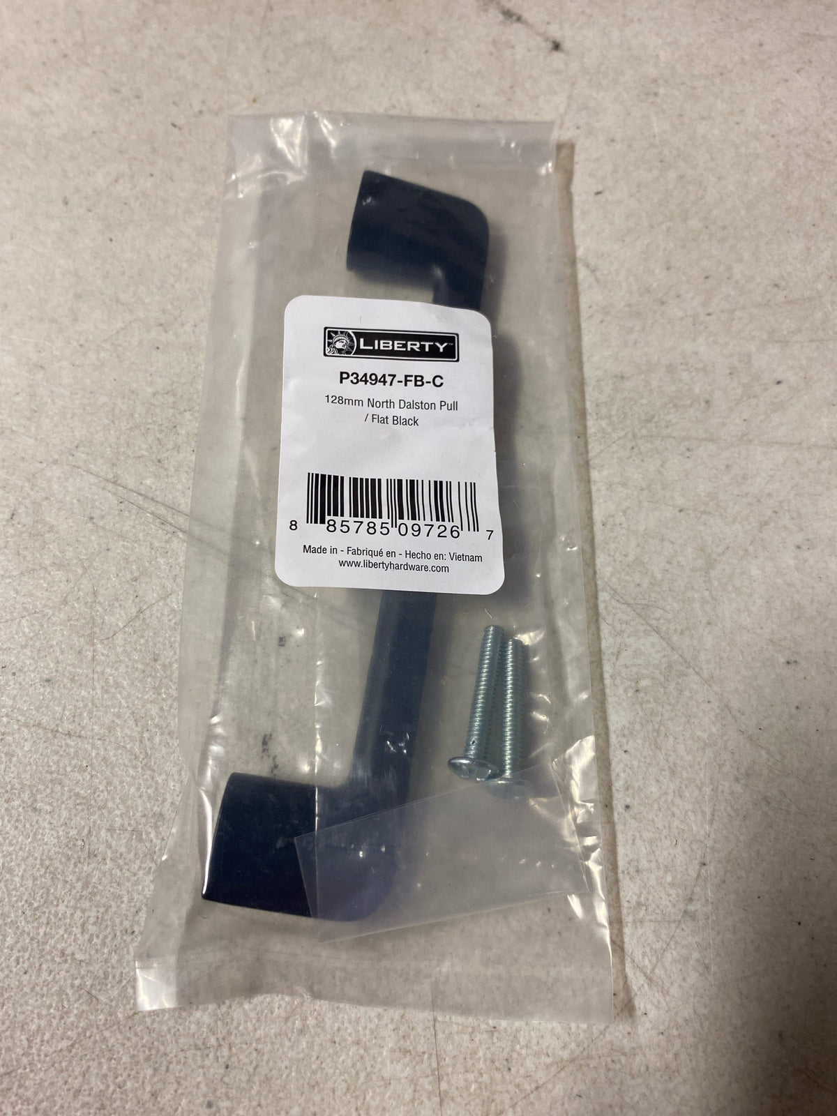 Liberty Hardware P34947-FB-C North Dalston 5 Inch Center to Center Handle Cabinet Pull - Matte Black