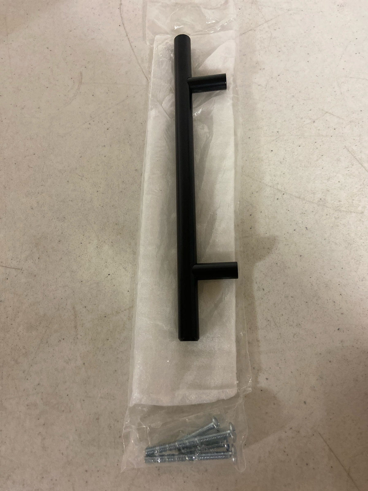 Elements 206MB Naples Long 5-1/16" (128 mm) Center to Center Solid Steel Bar Style Cabinet Handle / Drawer Pull - 8-1/16" Overall Length - Matte Black