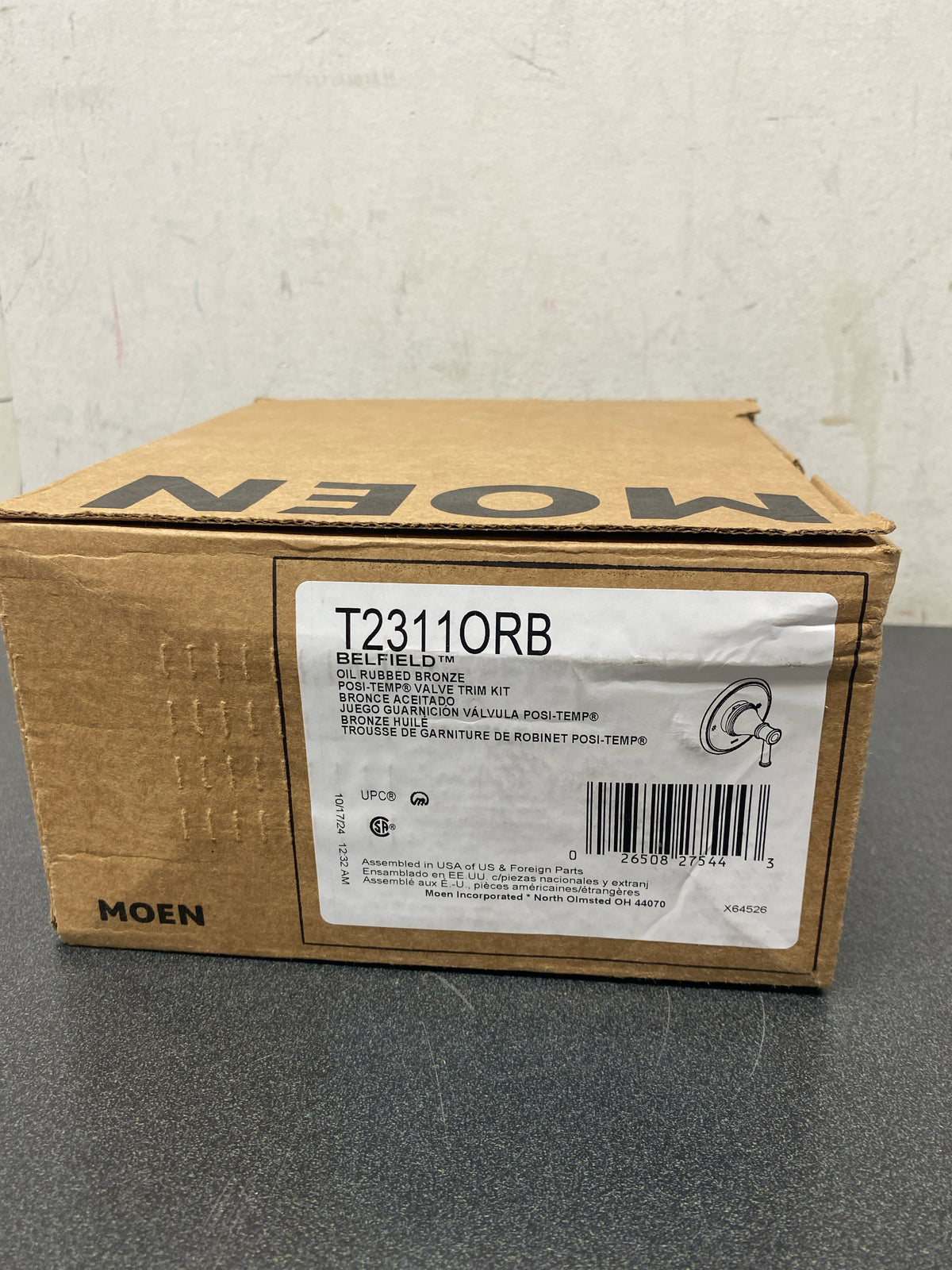 Moen T2311ORB Belfield Single Handle Posi-Temp Pressure-Balancing Shower Trim Only - Oil Rubbed Bronze