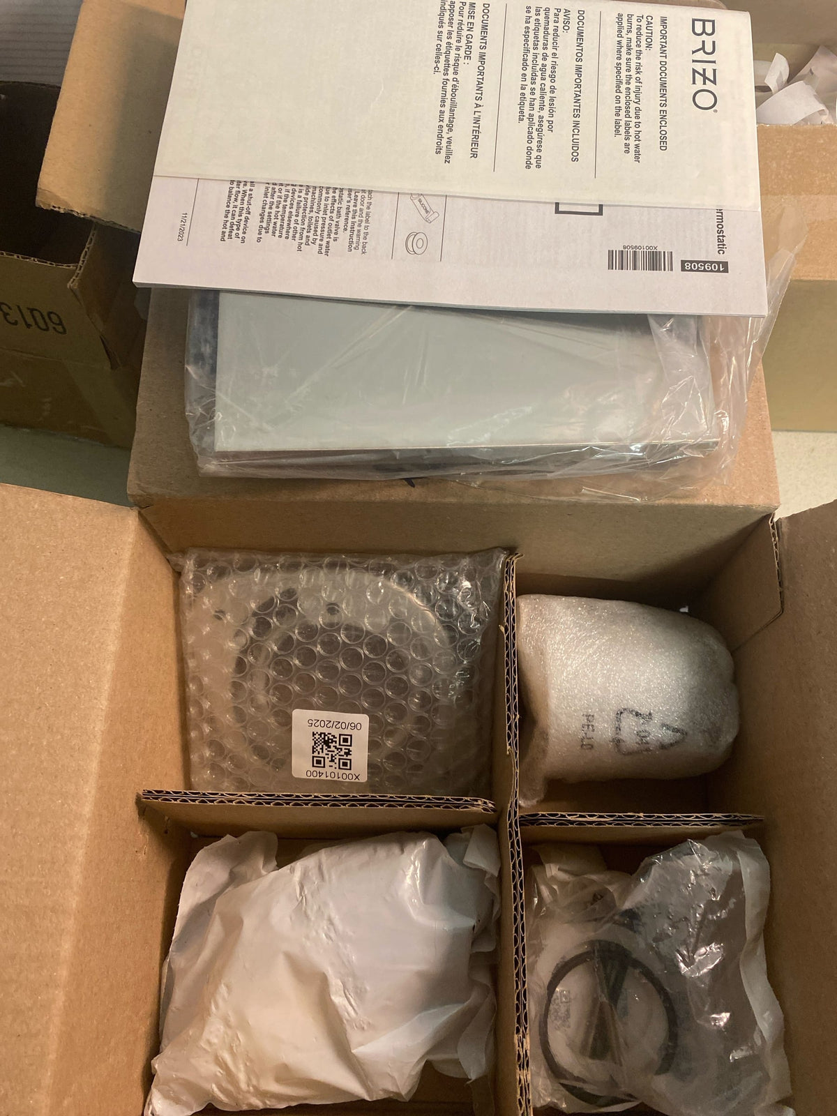 Brizo T60022-NKLHP Frank Lloyd Wright TempAssure Thermostatic Valve Trim Only with Integrated Volume Control - Less Rough In - Luxe Nickel
