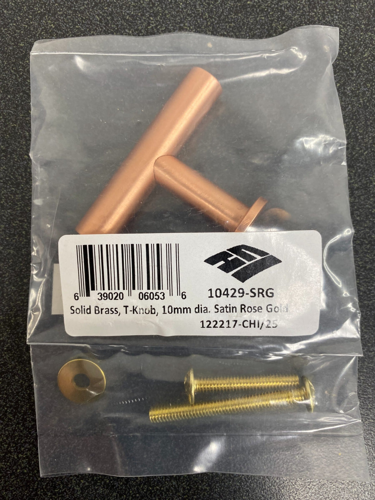 Century 10429-SRG Modern Geo 2 Inch Bar Cabinet Knob - Satin Rose Gold