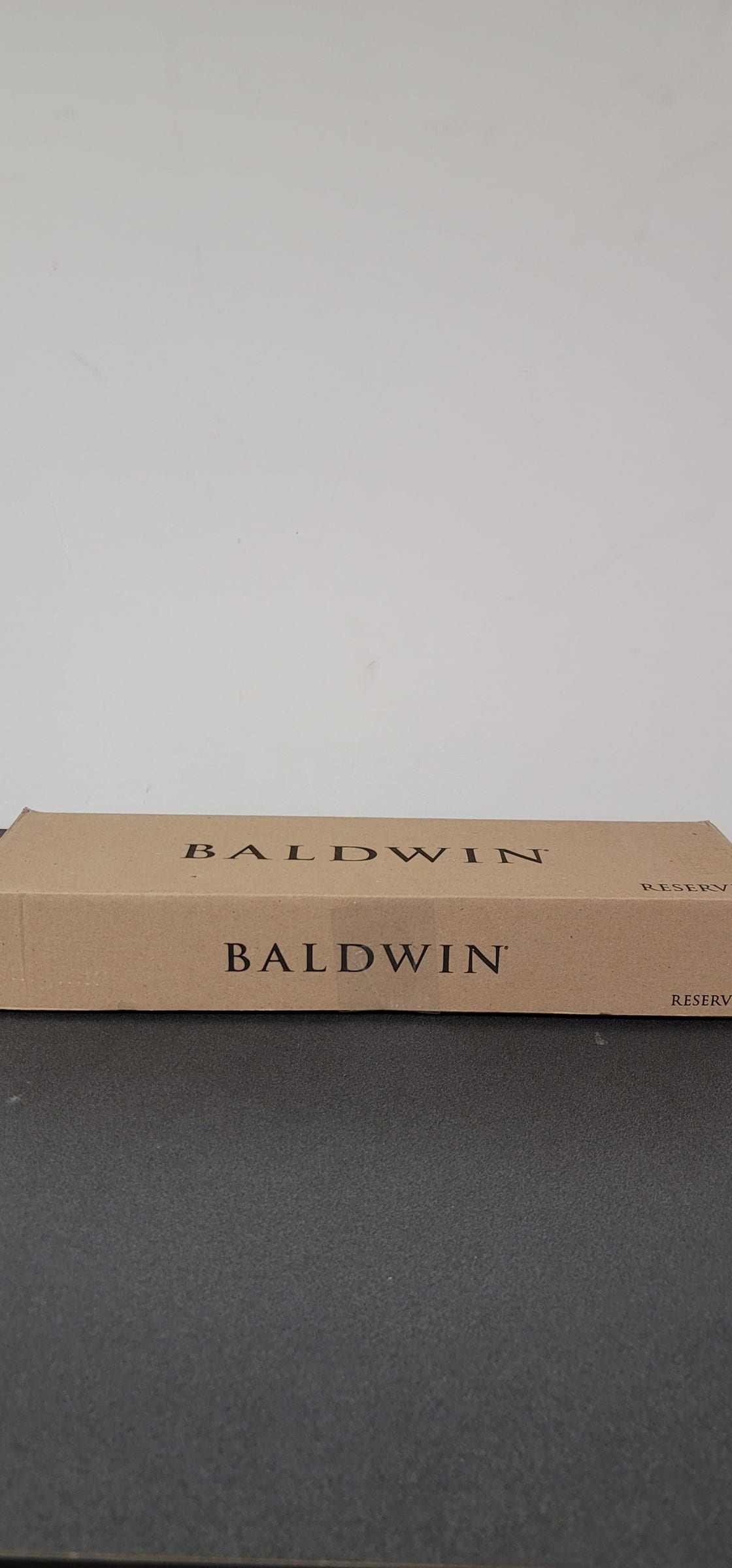 Baldwin Santa Cruz Standard C Keyway Single Cylinder Keyed Entry Handleset with Modern Knob and Modern Round Interior Trim from the Reserve Collection
