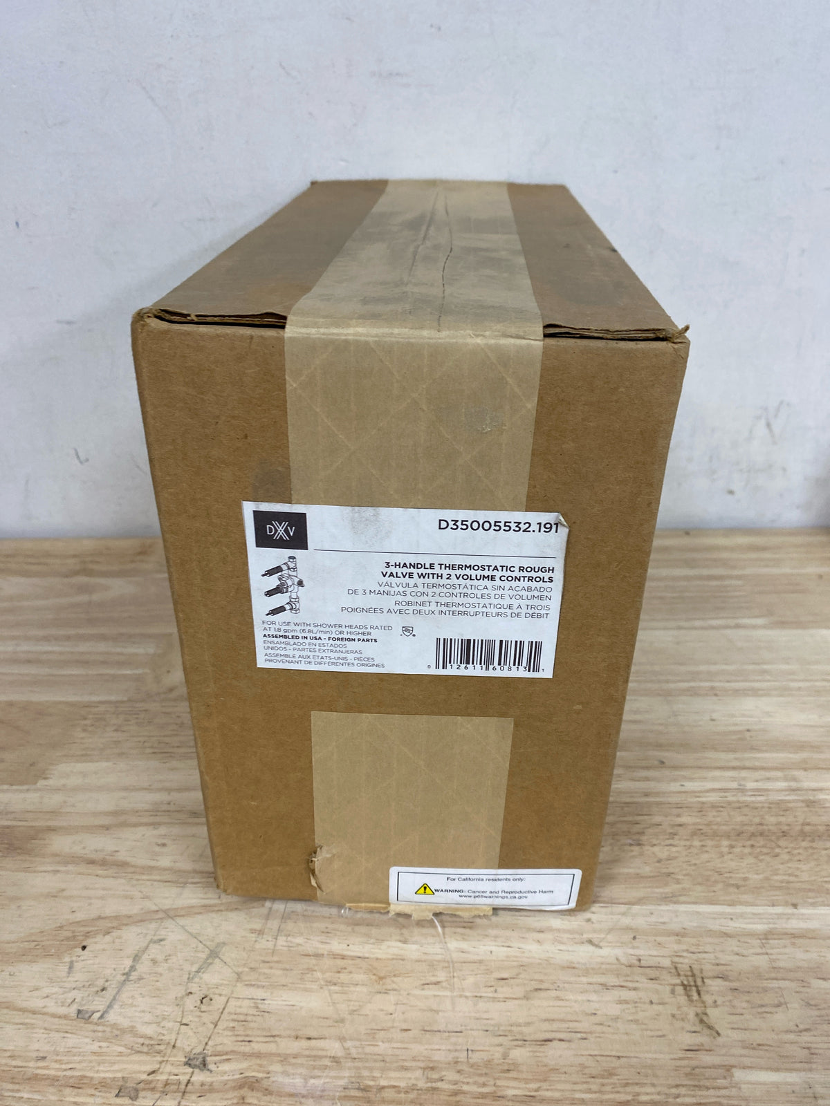 DXV D35005532.191 Fitzgerald Thermostatic Rough In Valve - 3 Handles - N/A
