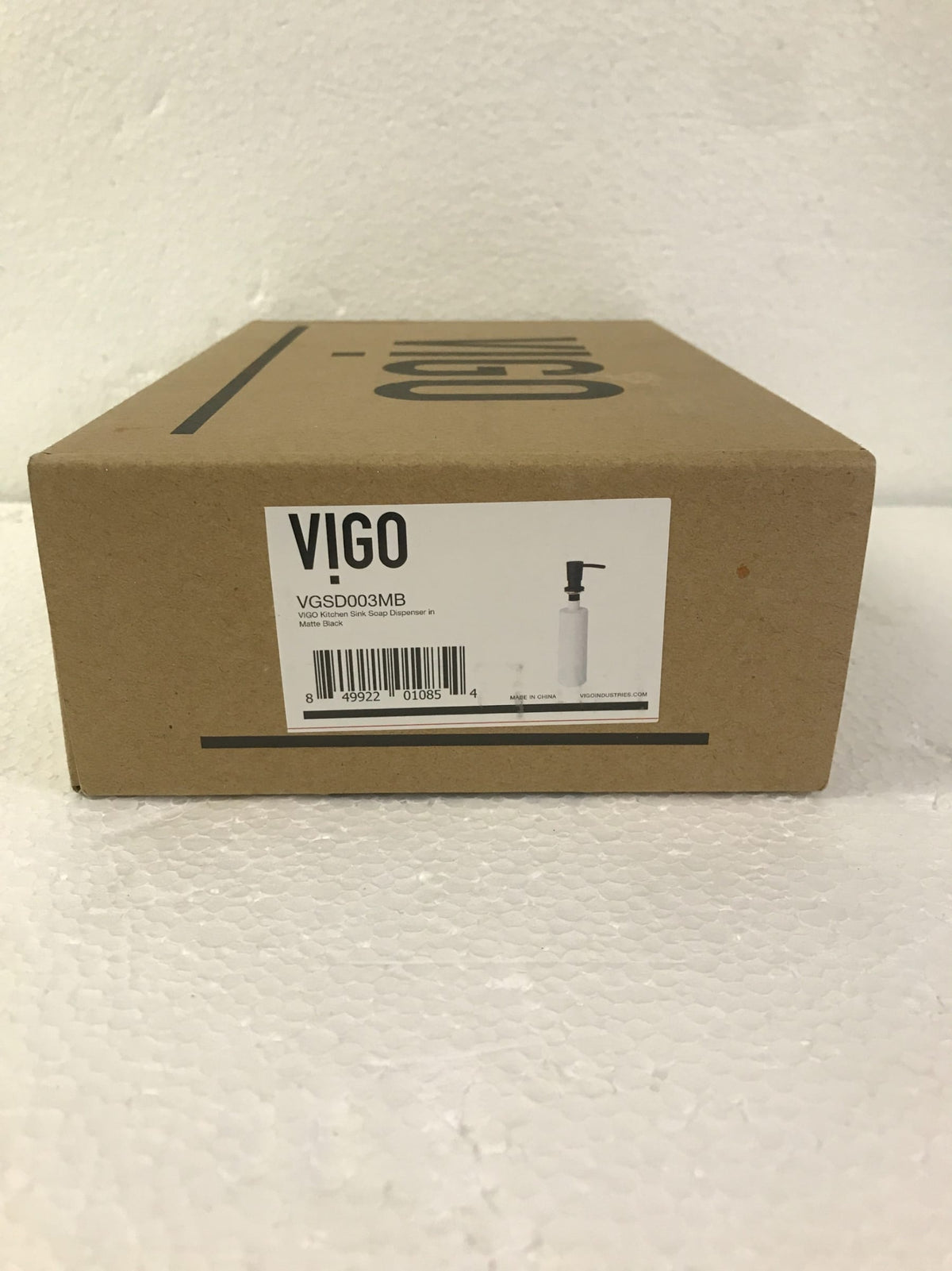 VIGO Kitchen Soap Dispenser in Matte Black-VGSD003MB