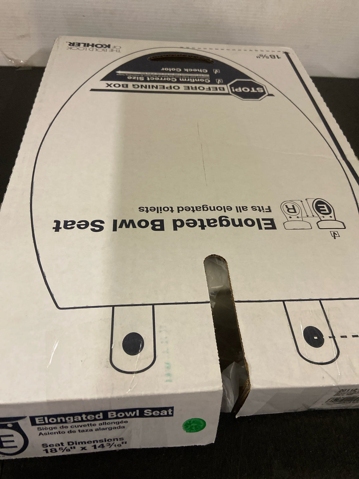 KOHLER 20112-0 Brevia Elongated toilet seat, White
