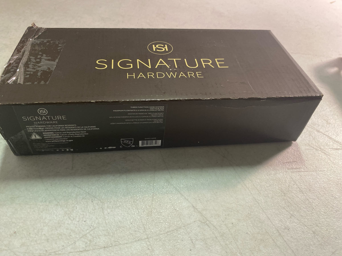 Signature Hardware 955103-25 2.5 GPM Multi Function Hand Shower - Matte Black