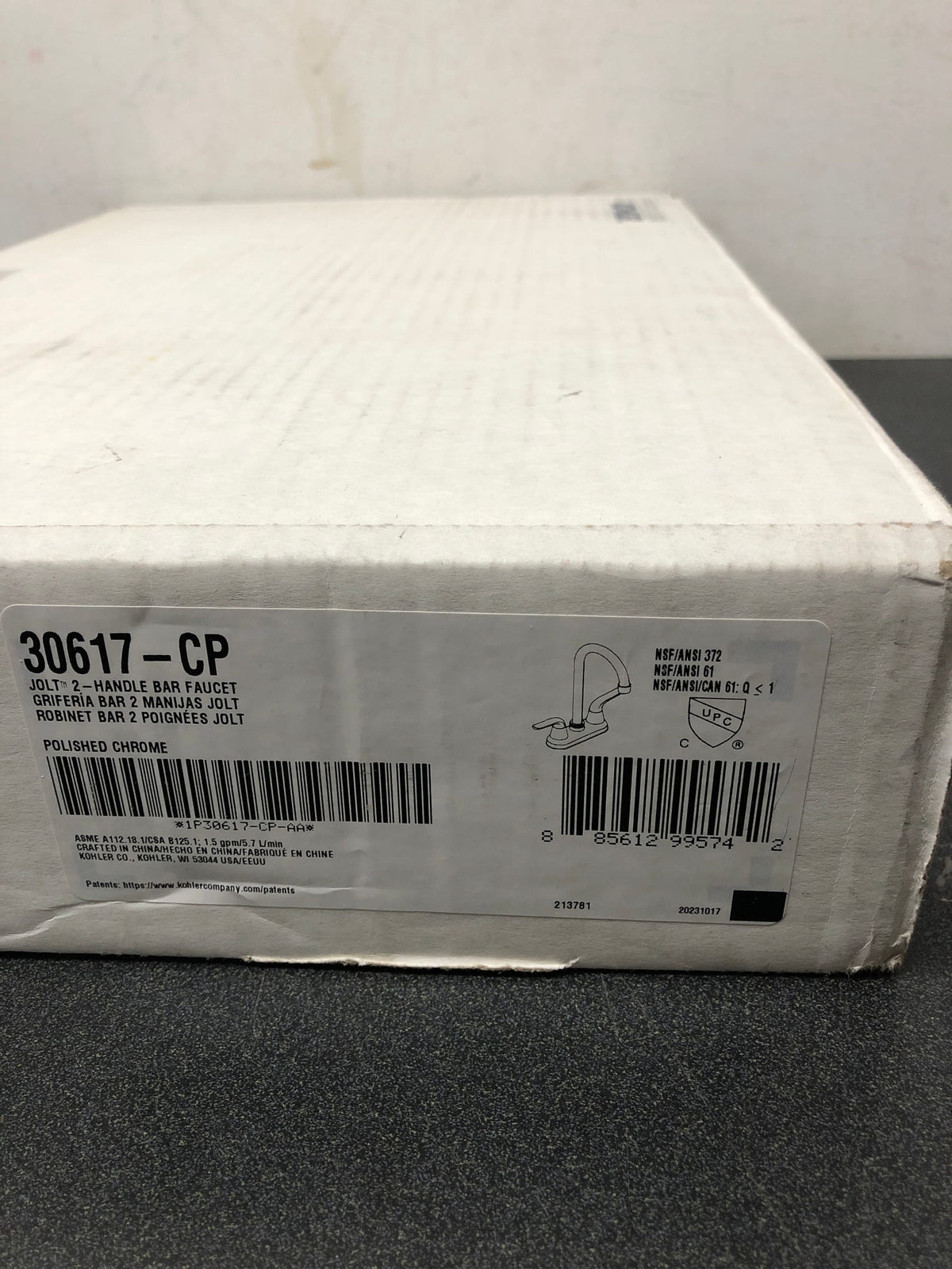 Kohler K-30617-CP Jolt 1.5 GPM Widespread Kitchen Faucet - Includes Escutcheon - Polished Chrome